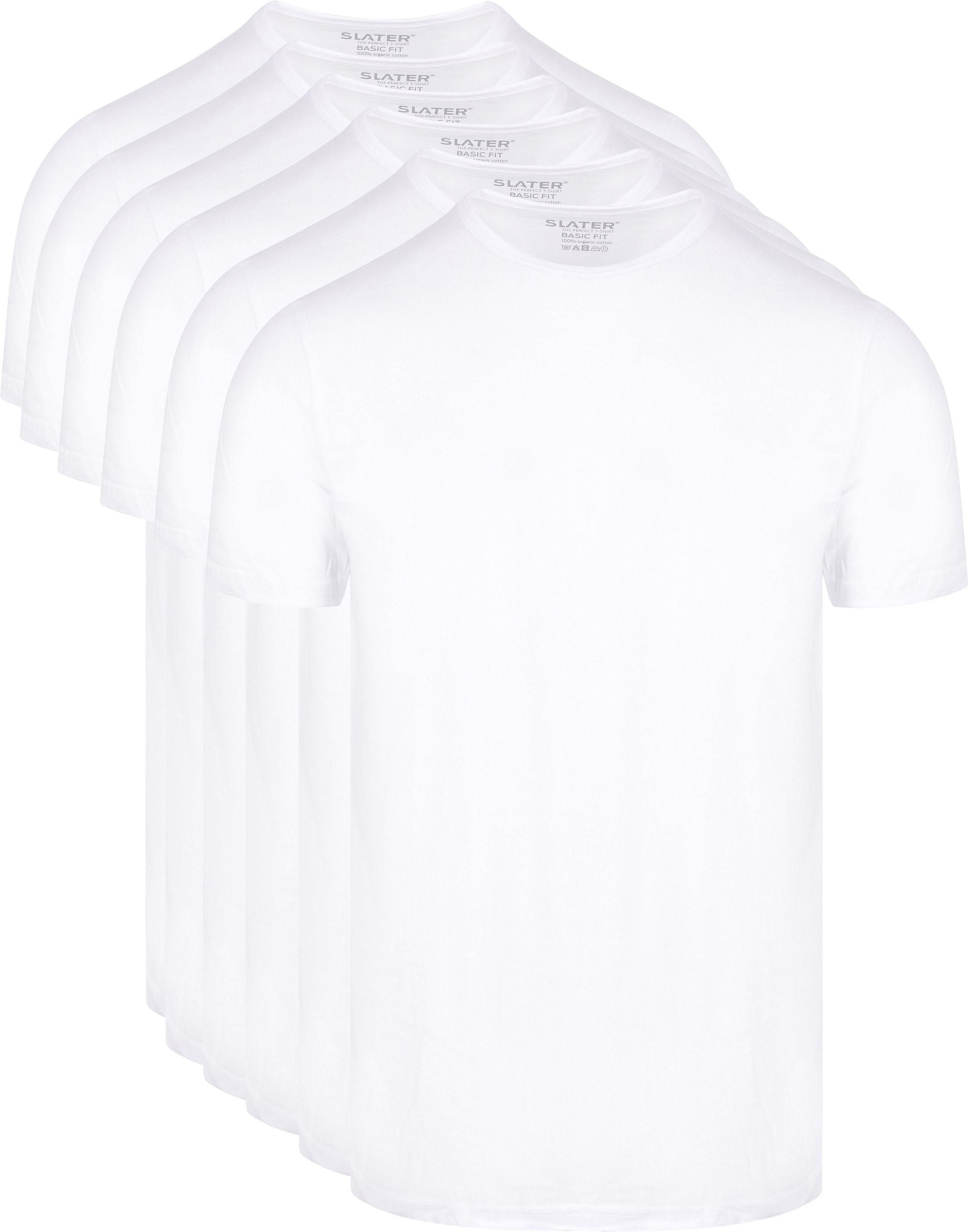 Slater T-shirt Bianco 7500 2-pack