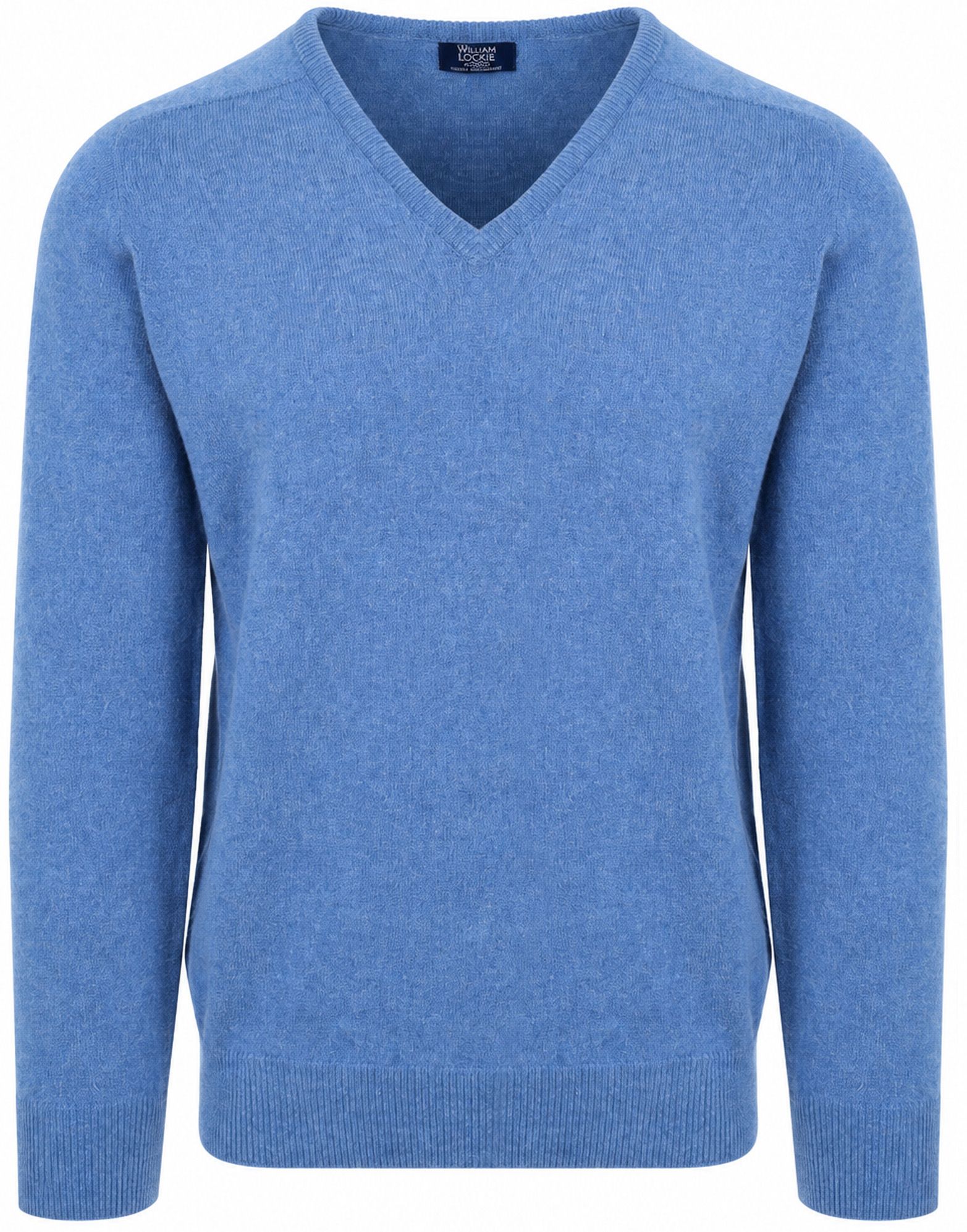 William Lockie V-Ausschnitt Pullover Lammwolle Jeans Blau WG14034-16cm-Jeans kaufen | Suitable
