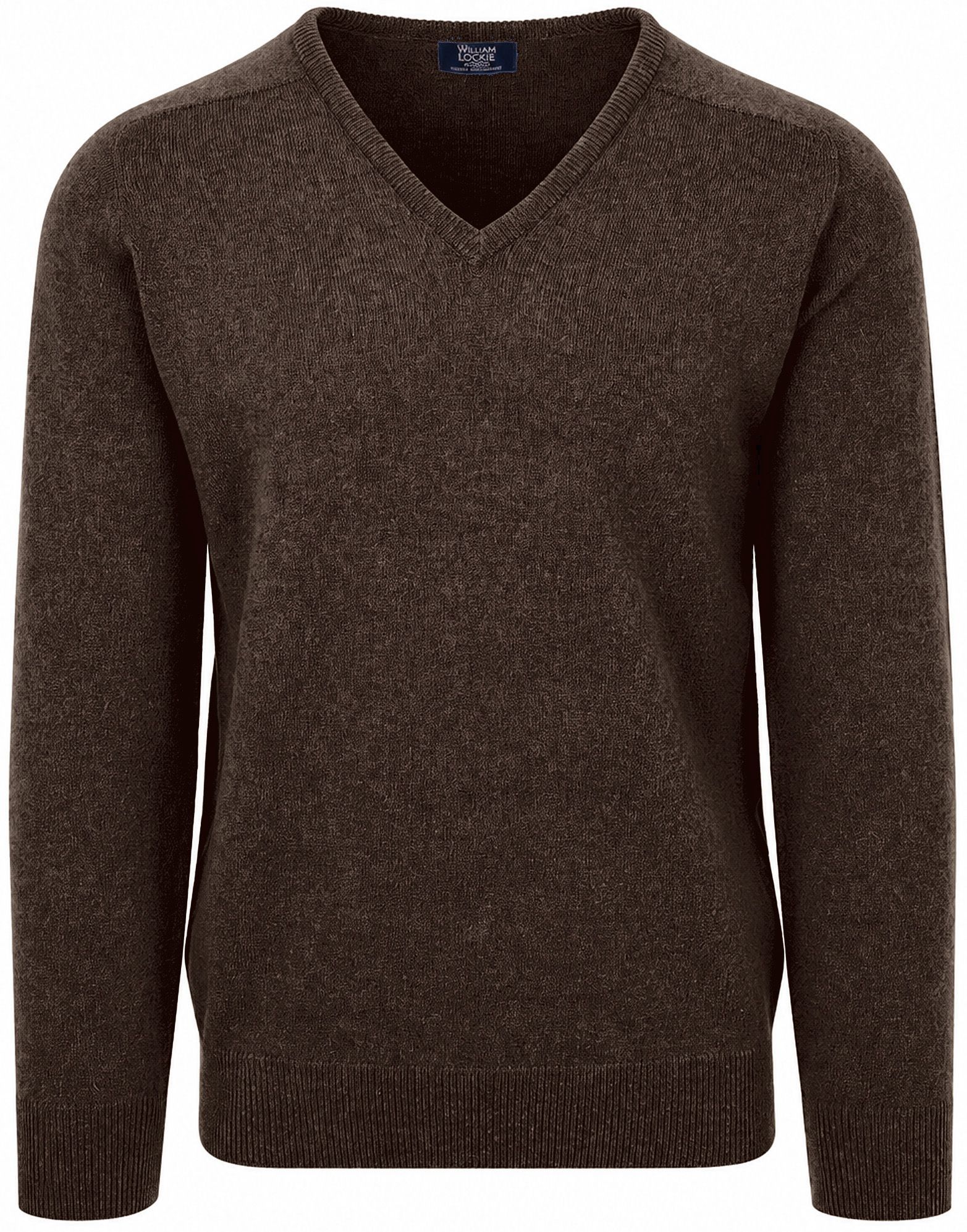 William Lockie V-Neck Lambswool Cocoa WG14034-16cm-Cocoa order online | Suitable