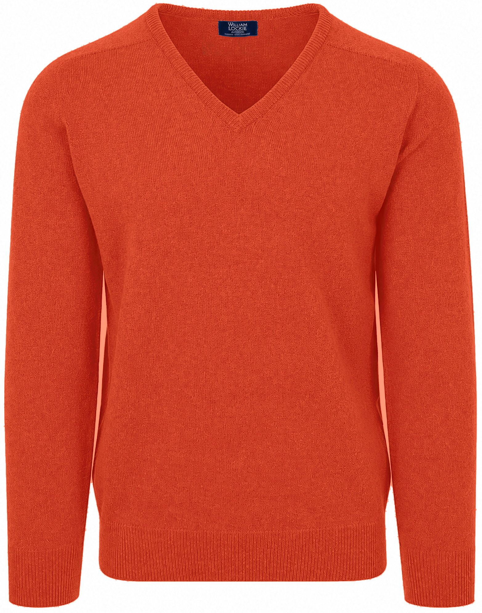 William Lockie V-Neck Lambswool Ember WG14034-16cm-Ember order online | Suitable