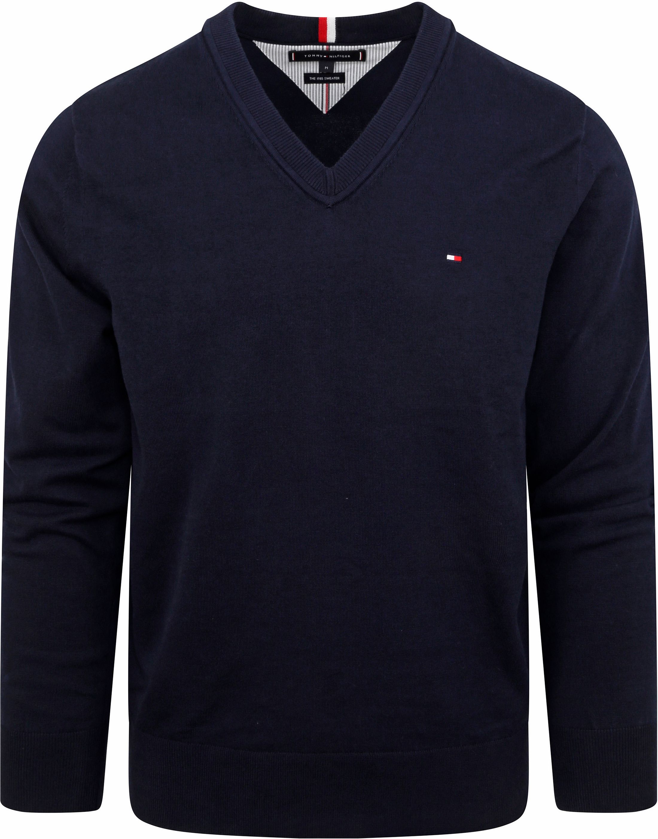 Tommy Hilfiger Pullover V-Hals Navy MW0MW30956-DW5 kopen | Suitable