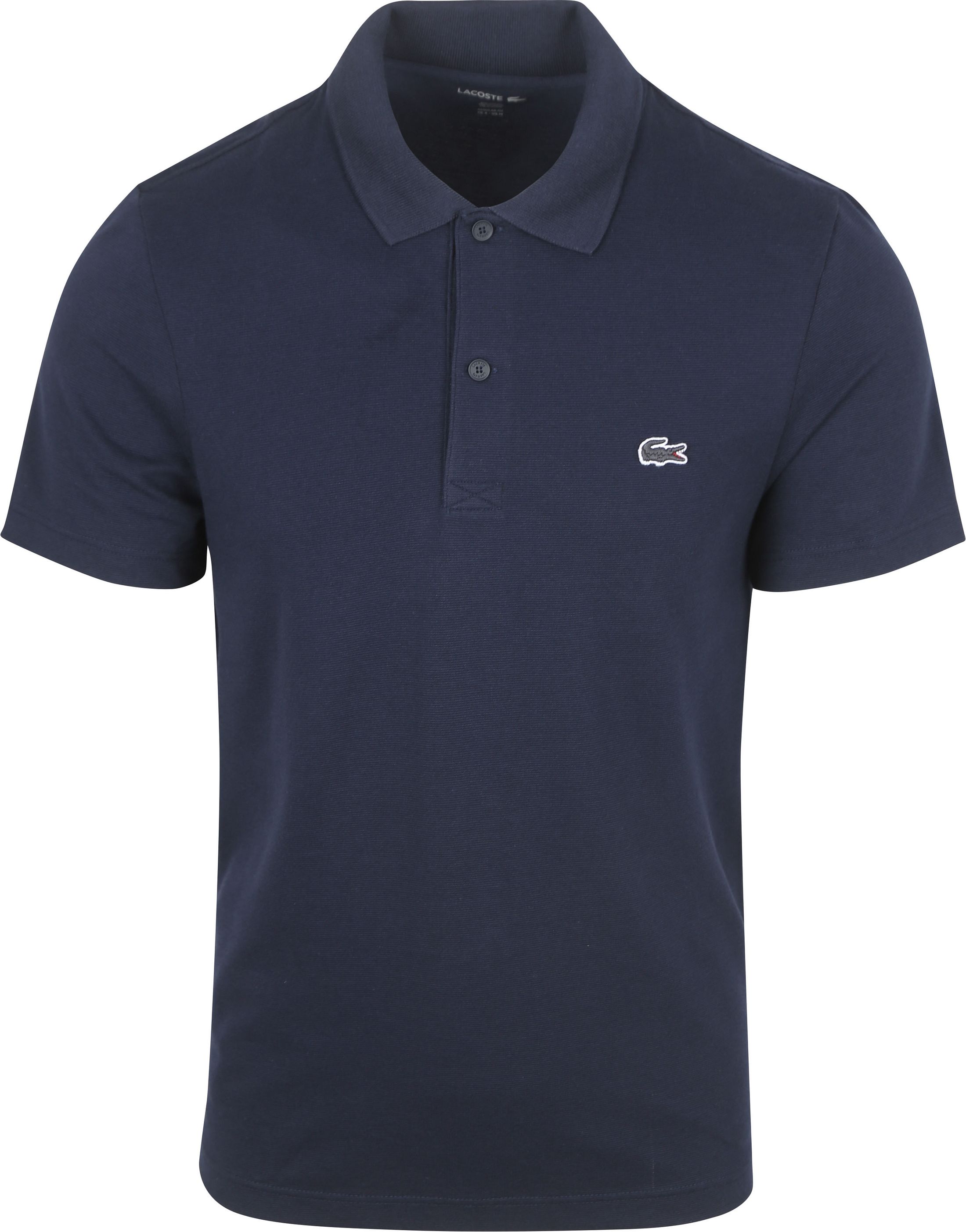 Lacoste Pikétröja Breathable Navy Blå Mörkblå Storlek S