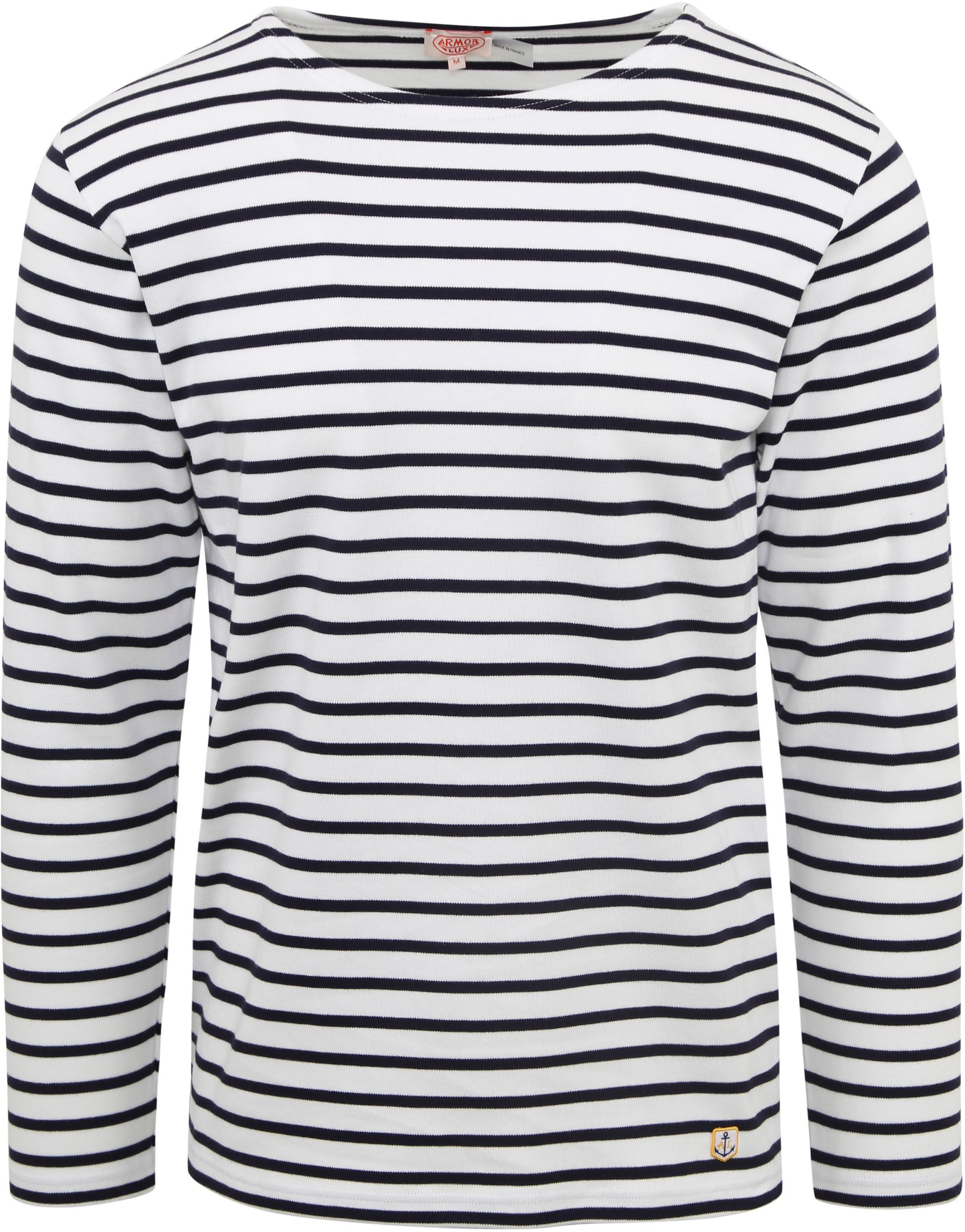 Køb Armor-Lux stribet trøje sort/hvid 52297-400 | Suitable