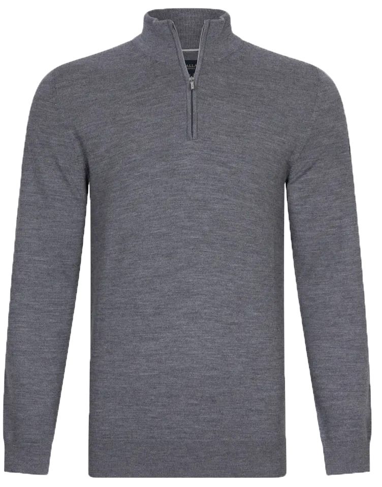 Køb Cavallaro Merino Half-Zip Grå 118245001-989006 | Suitable