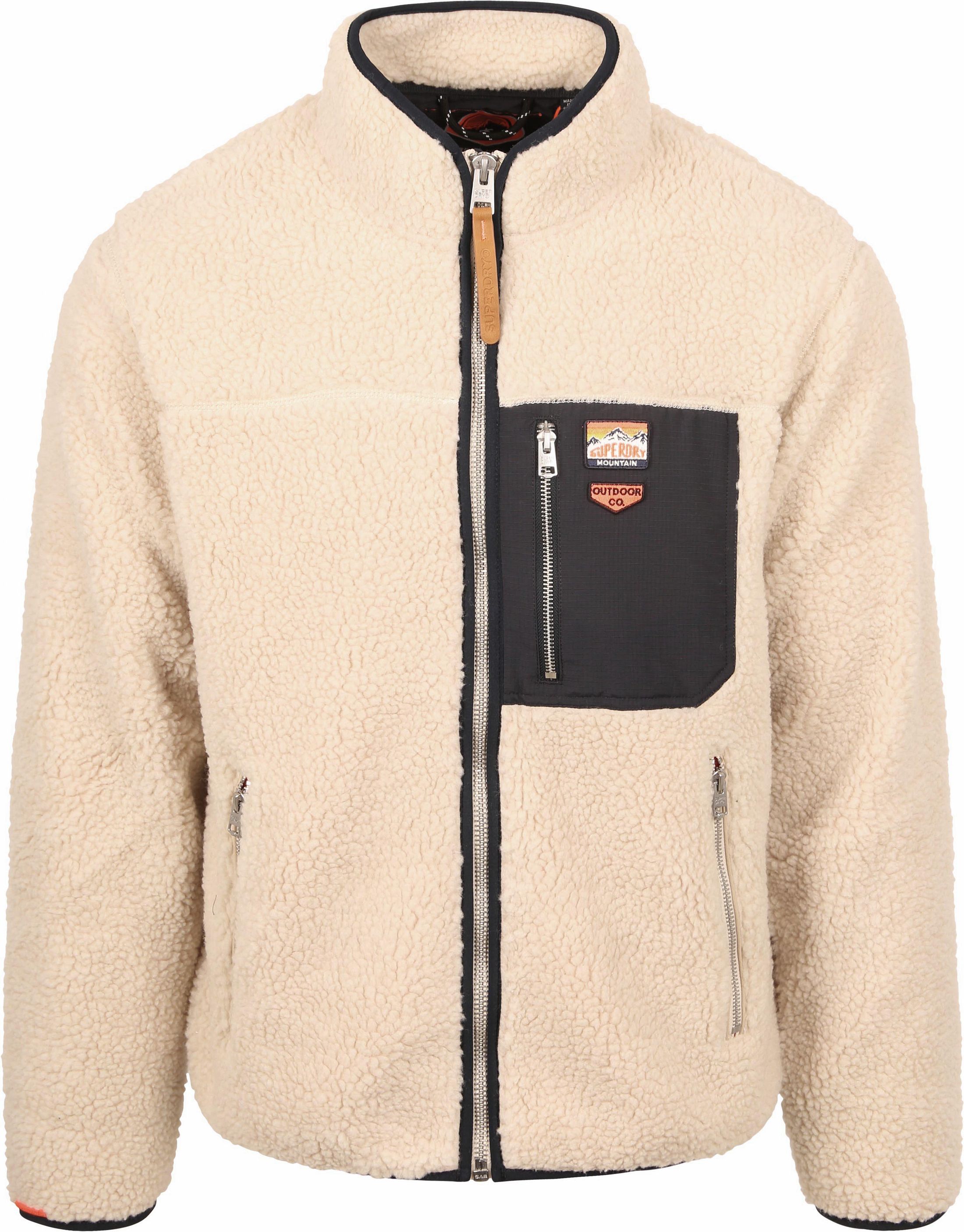Superdry Fleecejakke Vintage Retro Ecru M2014141A-1LG