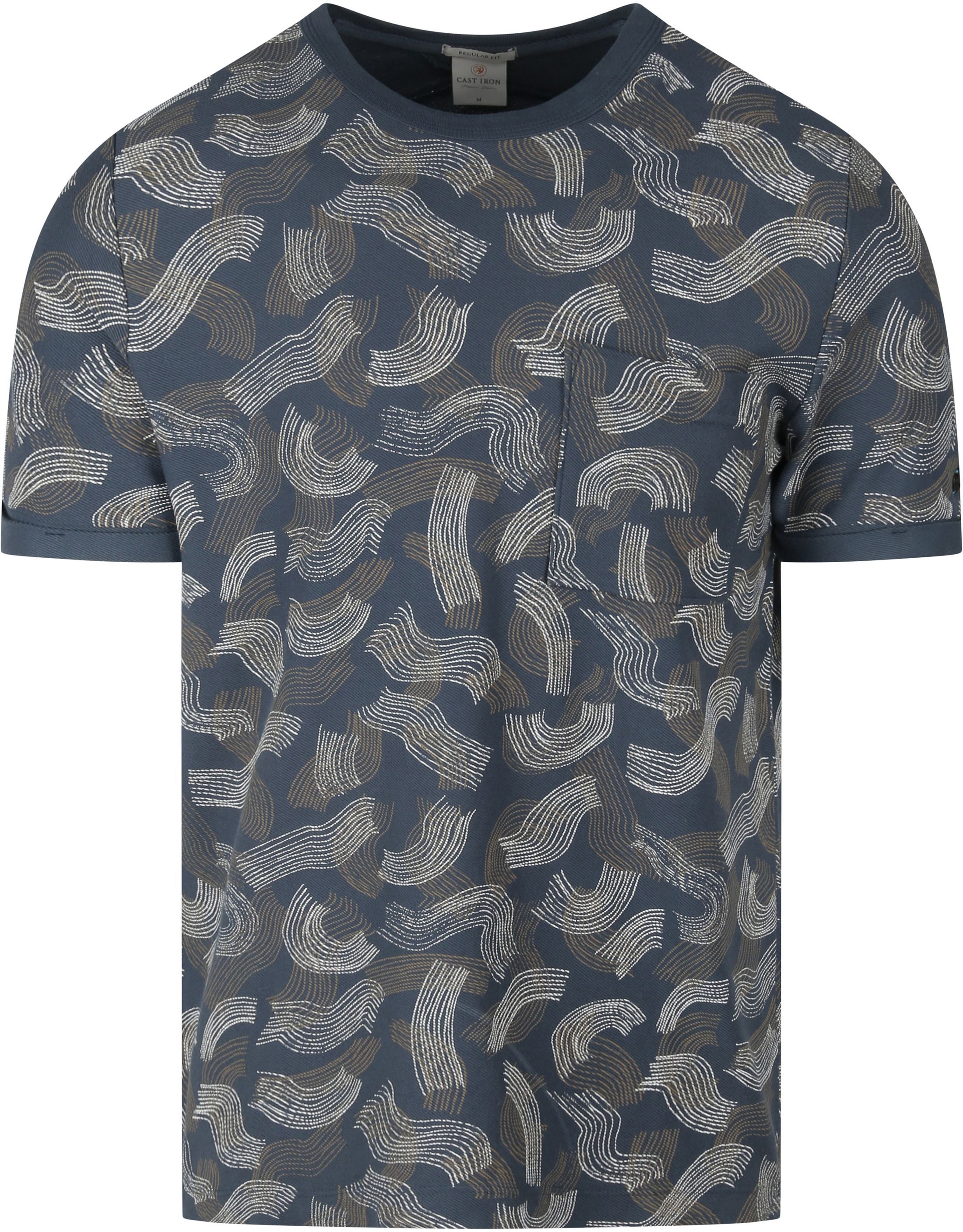 Cast Iron T-Shirt Imprimé Bleu Foncé commander en ligne | CTSS2203558 | Suitable Luxembourg