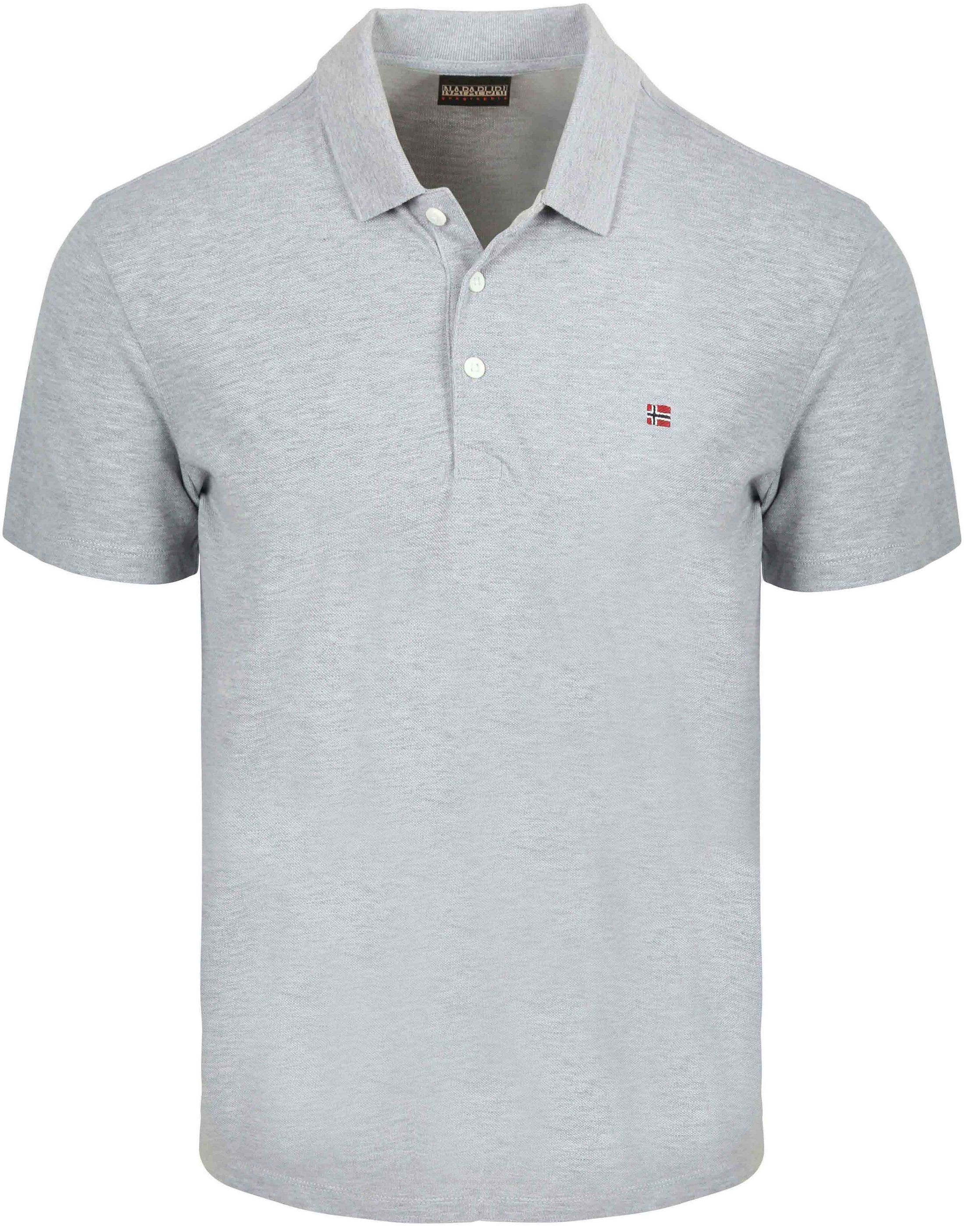 Napapijri Polo Szary NP0A4H8B7951 