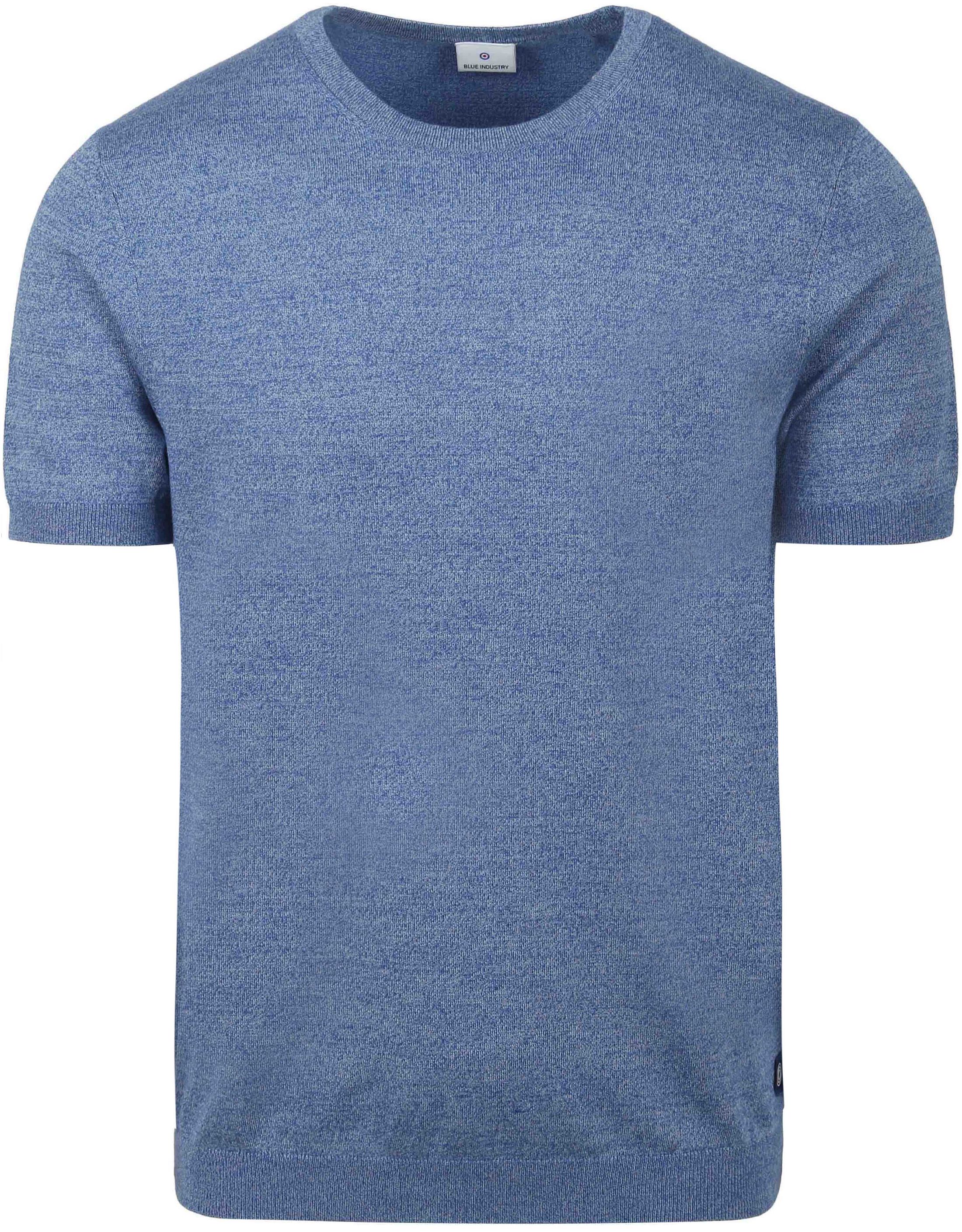 Blue Industry Knitted T-Shirt Melange Blue KBIS24-M17-COBALT order online | Suitable