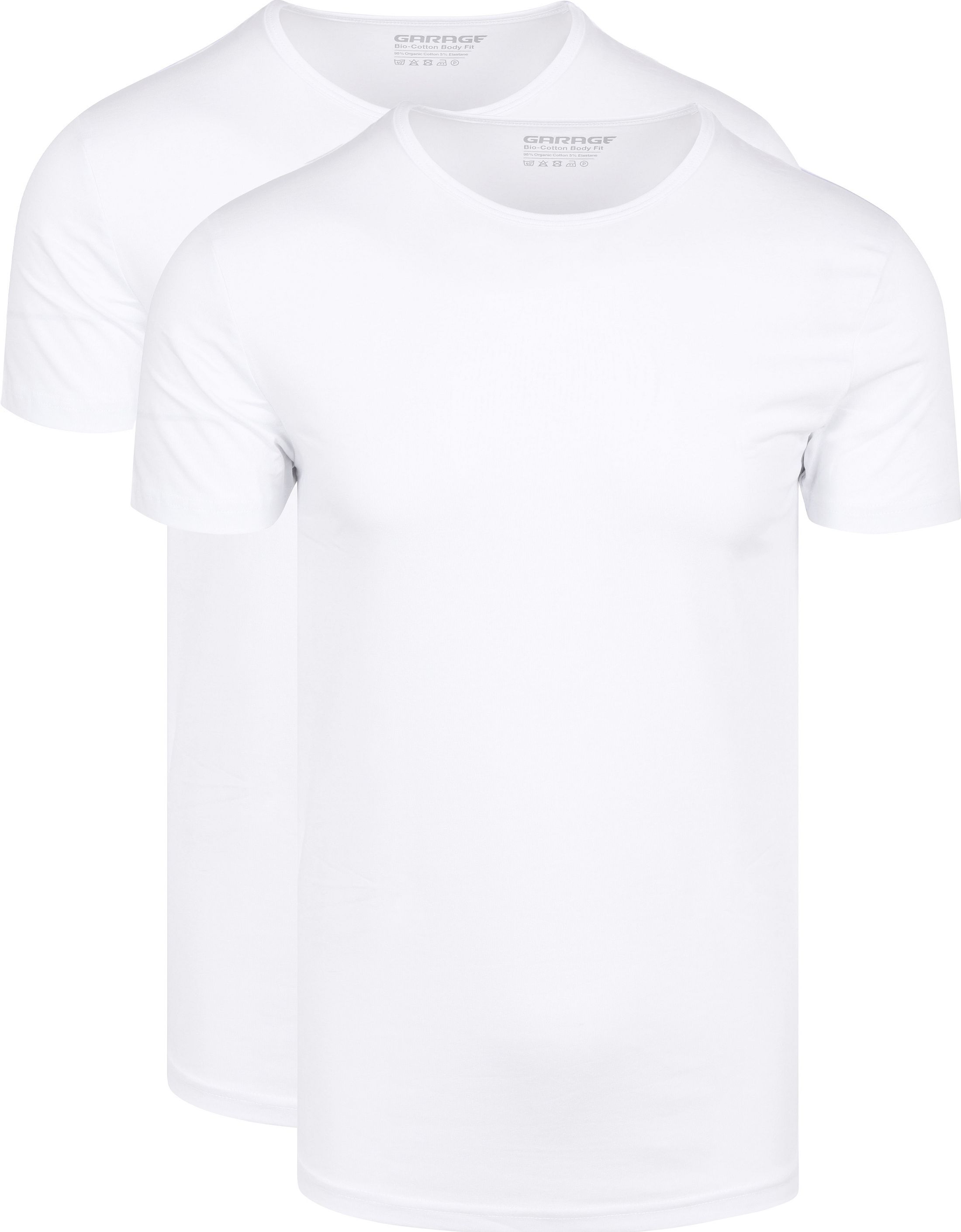 Garage T-shirt Bianco 0221-930 2-pack