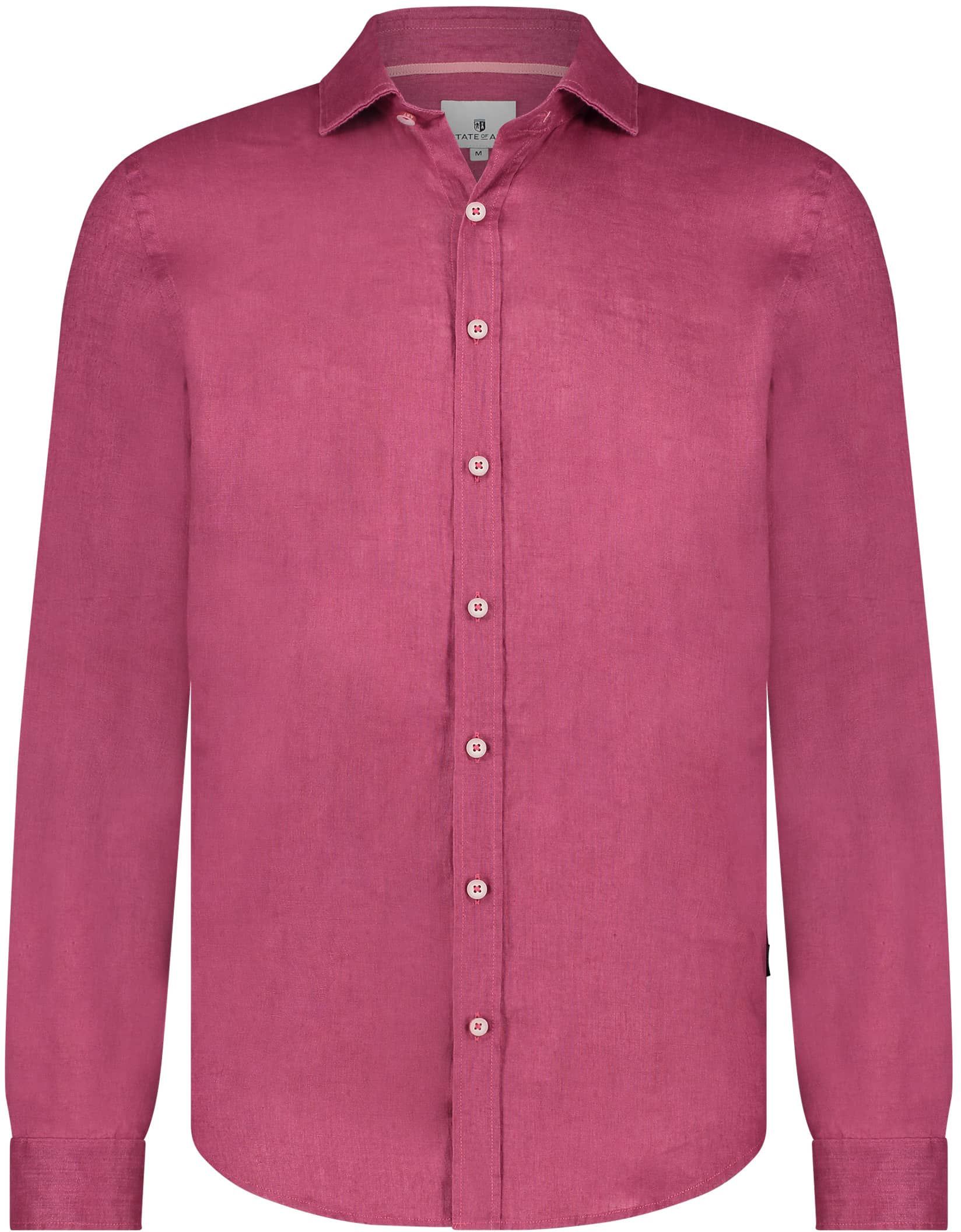 State of Art Chemise De Lin Rouge Cerise 21114314-4800 commander en ligne | Suitable