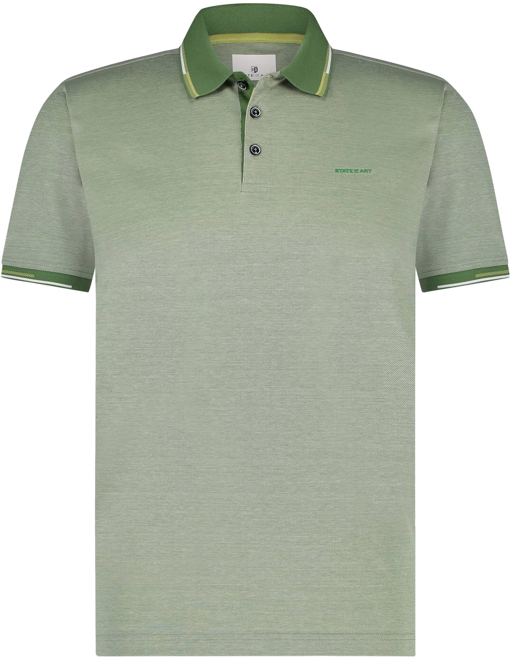 State Of Art Pique Polo Shirt Green 46114451-3611 order online | Suitable