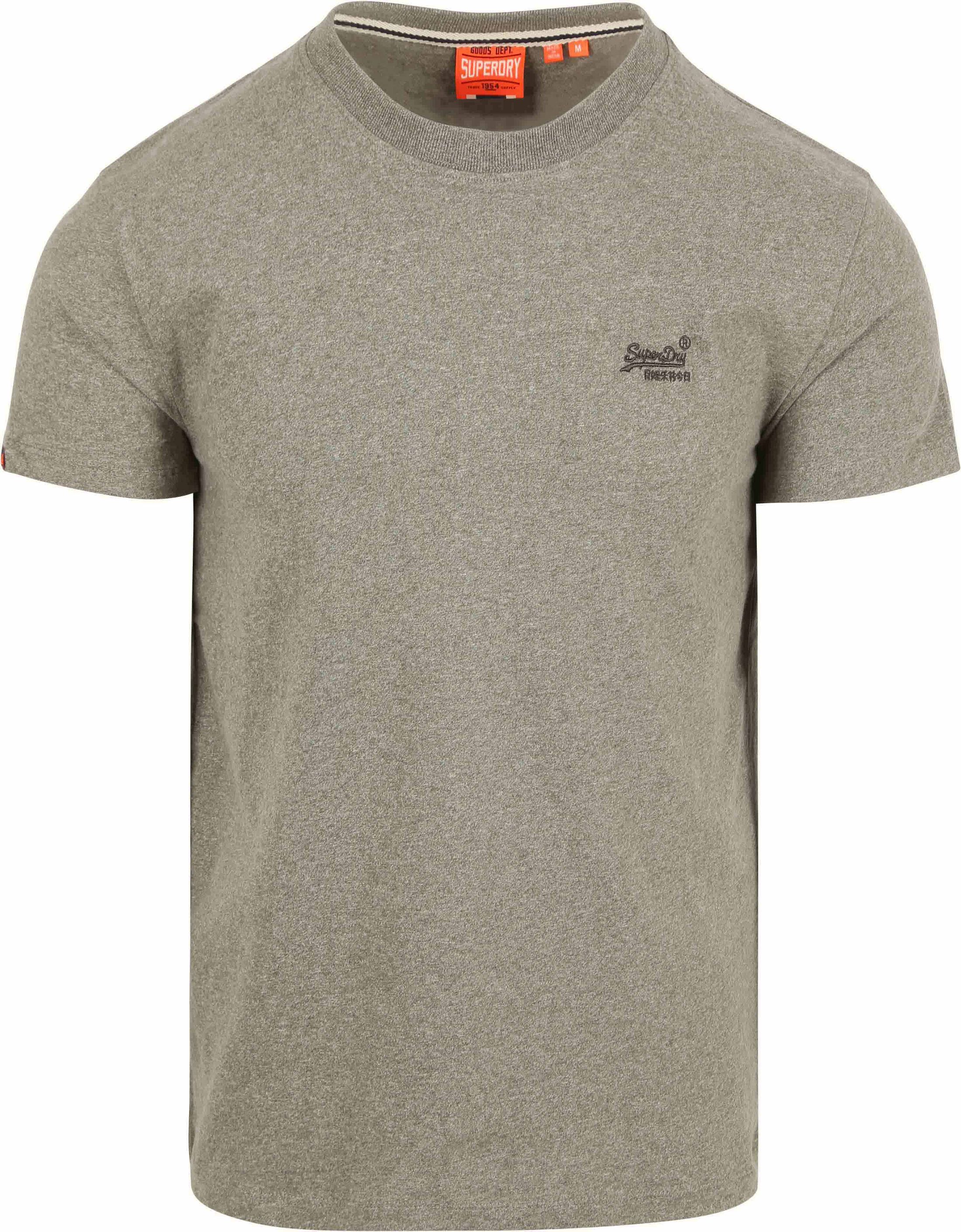 Køb Superdry klassisk T-shirt, olivenmeleret M1011245A-1BK | Suitable