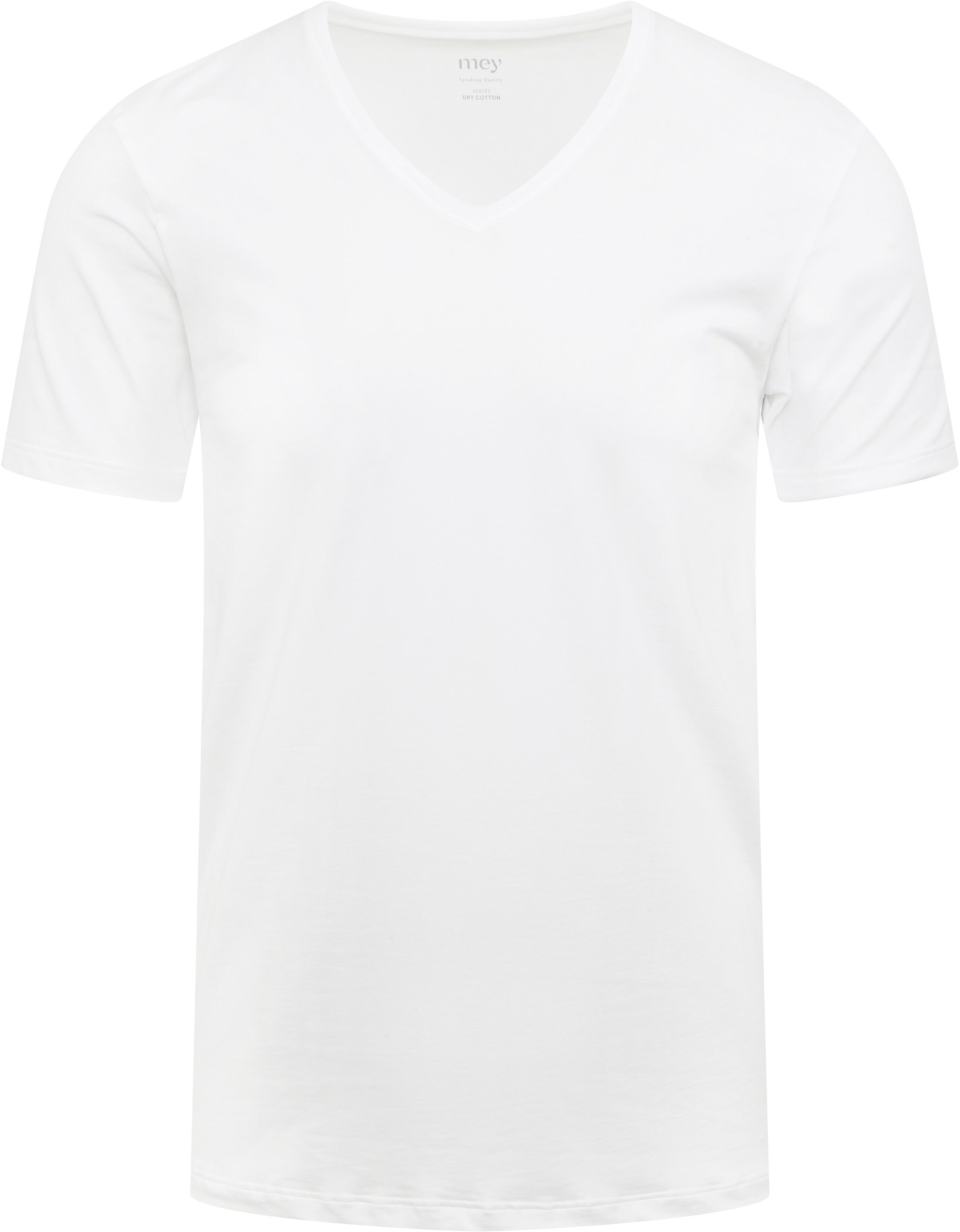 Køb Mey Dry Cotton V-hals T-shirt Hvid 46007 | Suitable