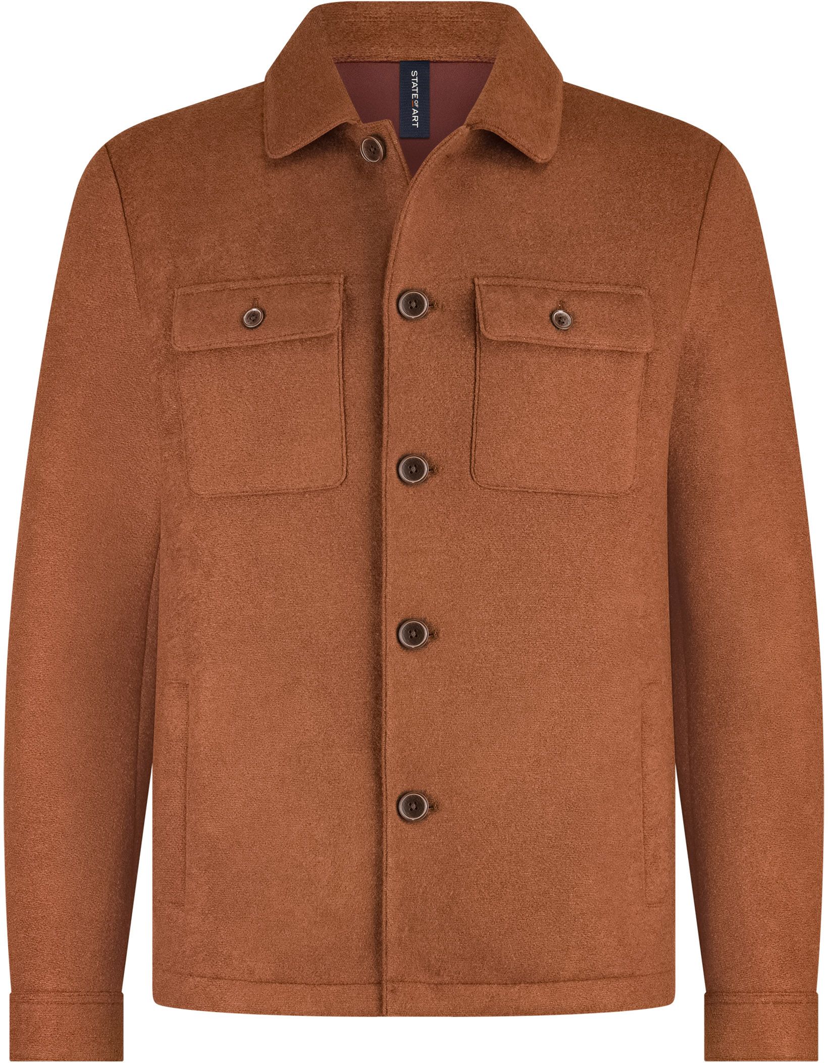 State Of Art Overshirt Ullblanding Brique 78125832-2800