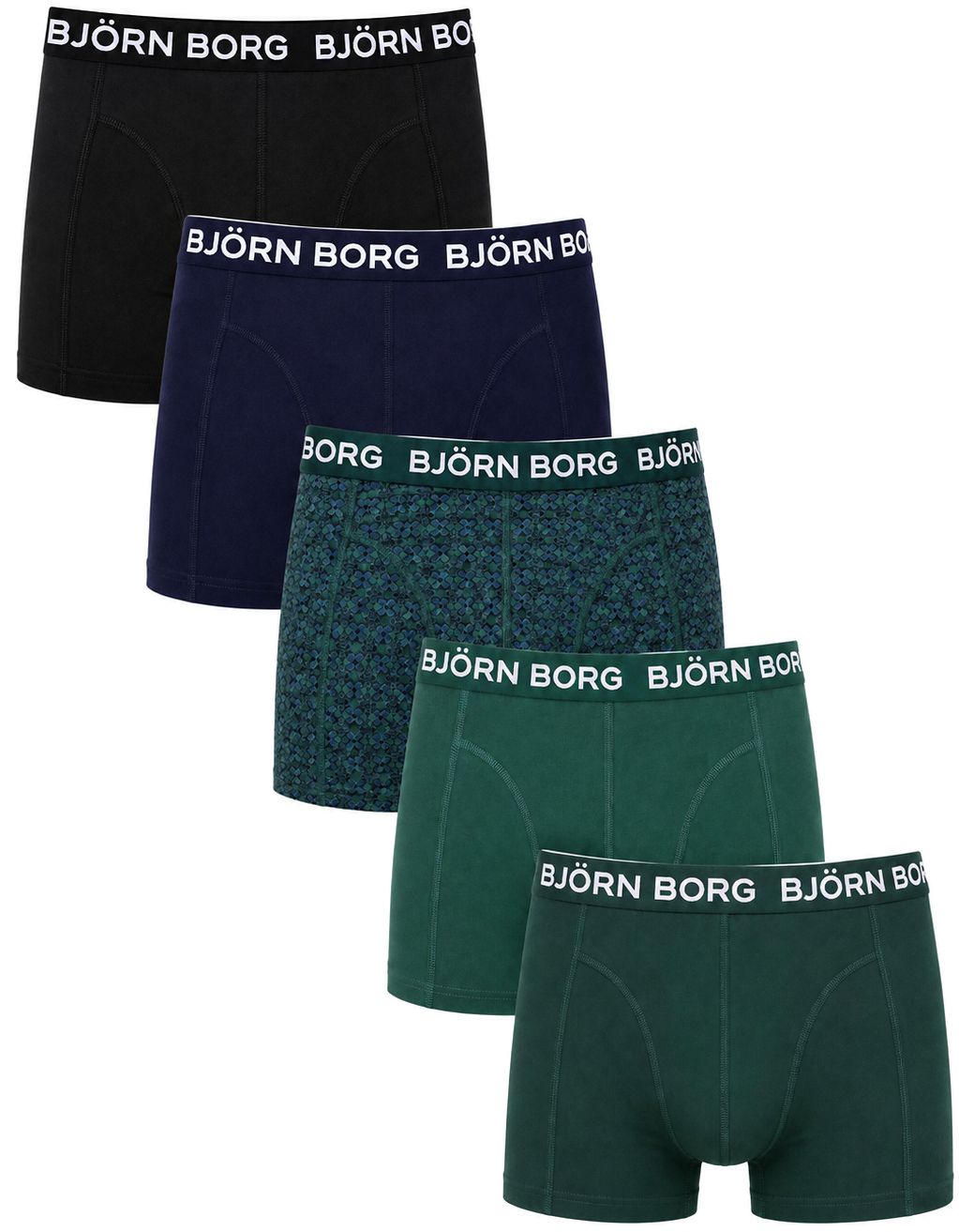 Bjorn Borg Boxers Cotton Stretch 5-Pack Grün 10006313-MP003 kaufen | Suitable
