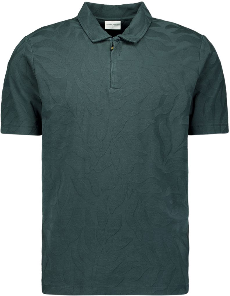 No Excess Half Zip Polo Shirt Jacquard Dark Steel order online | 31380312-124 | Suitable Liechtenstein