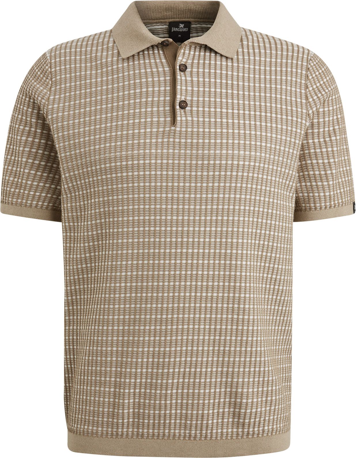 Vanguard Polo Knitted Checks Beige kaufen | VPSS2502814-8052 | Suitable