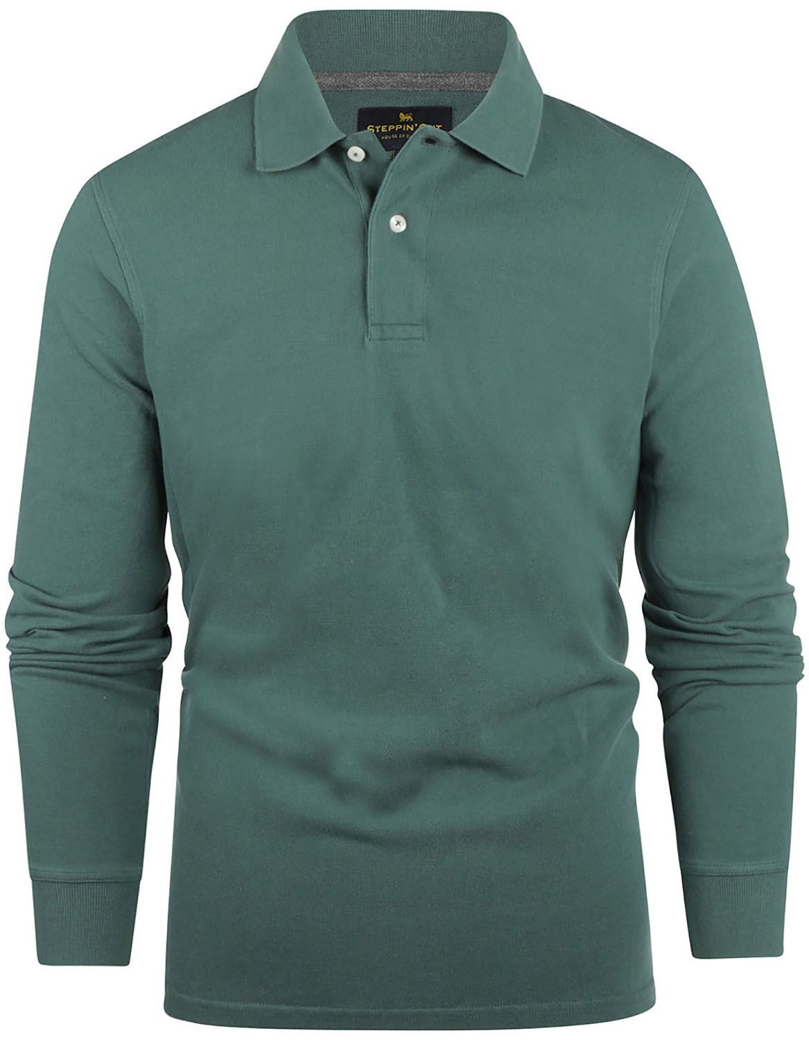 Steppin' Out Longsleeve Polo Shirt Piqué Classic Dark Green SM9003.0001-5003 order online | Suitable