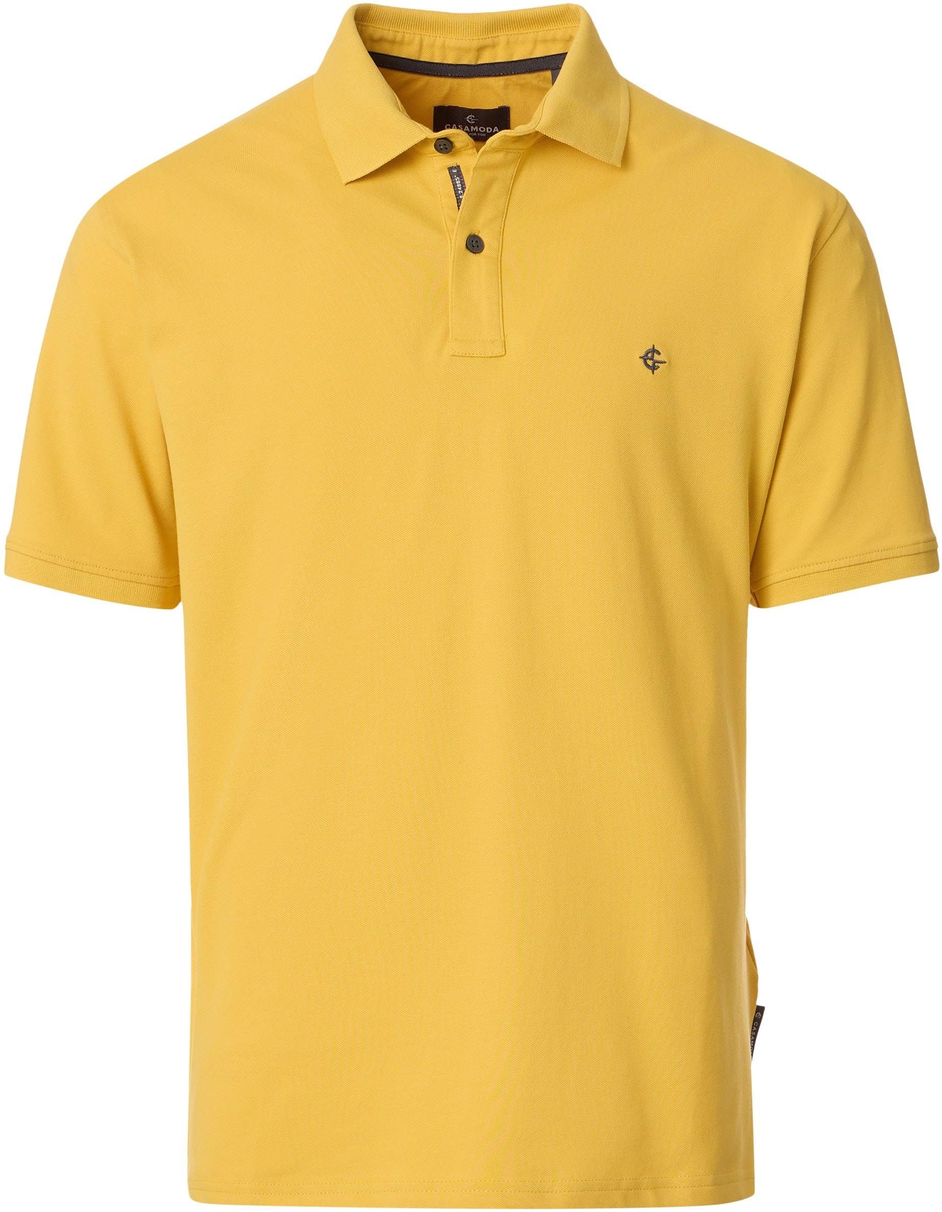 Køb CASAMODA Polo Stretch Mustard Gul 004470-554 | Suitable