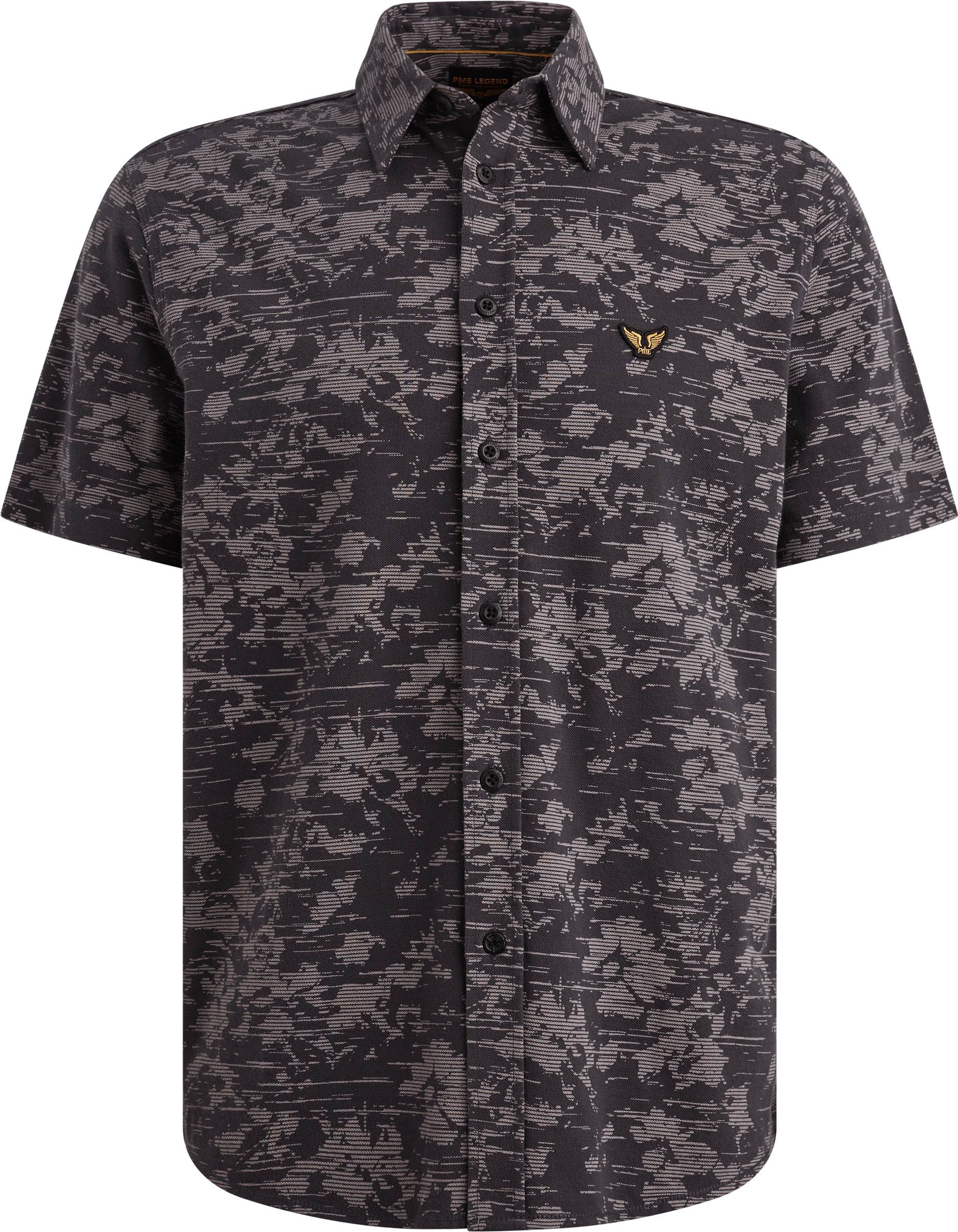 PME Legend Short Sleeve Hemd Print Graphite kopen | Suitable