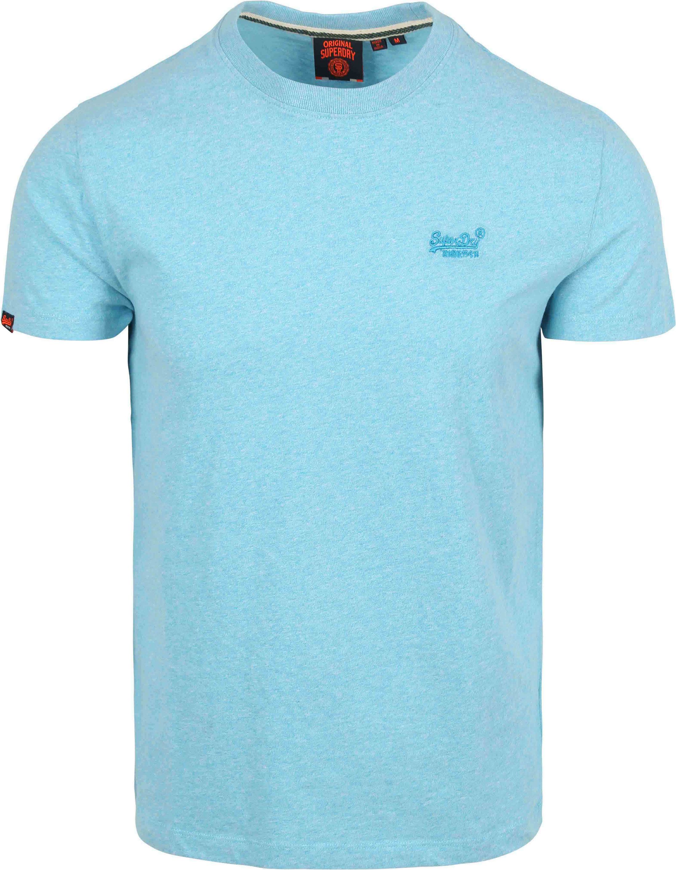 Superdry Classic T Shirt Melange Hellblau M1011245A-5WW kaufen | Suitable