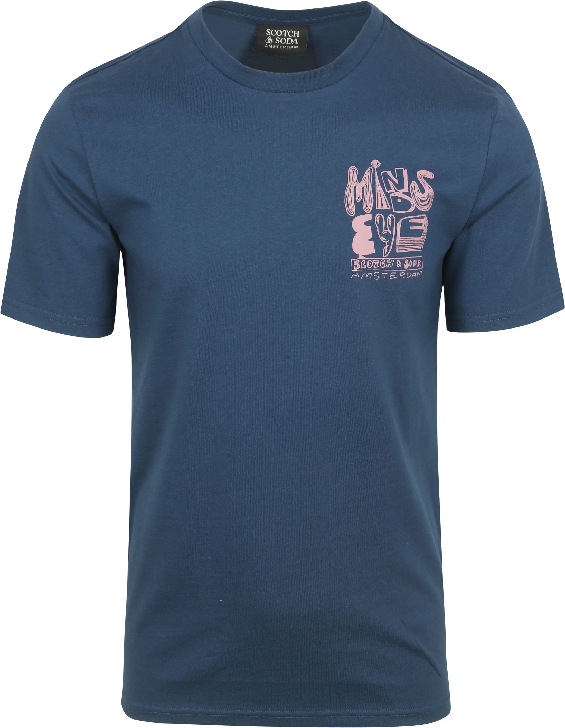 Køb Scotch & Soda T-shirt Artwork Blå 178783-401 | Suitable