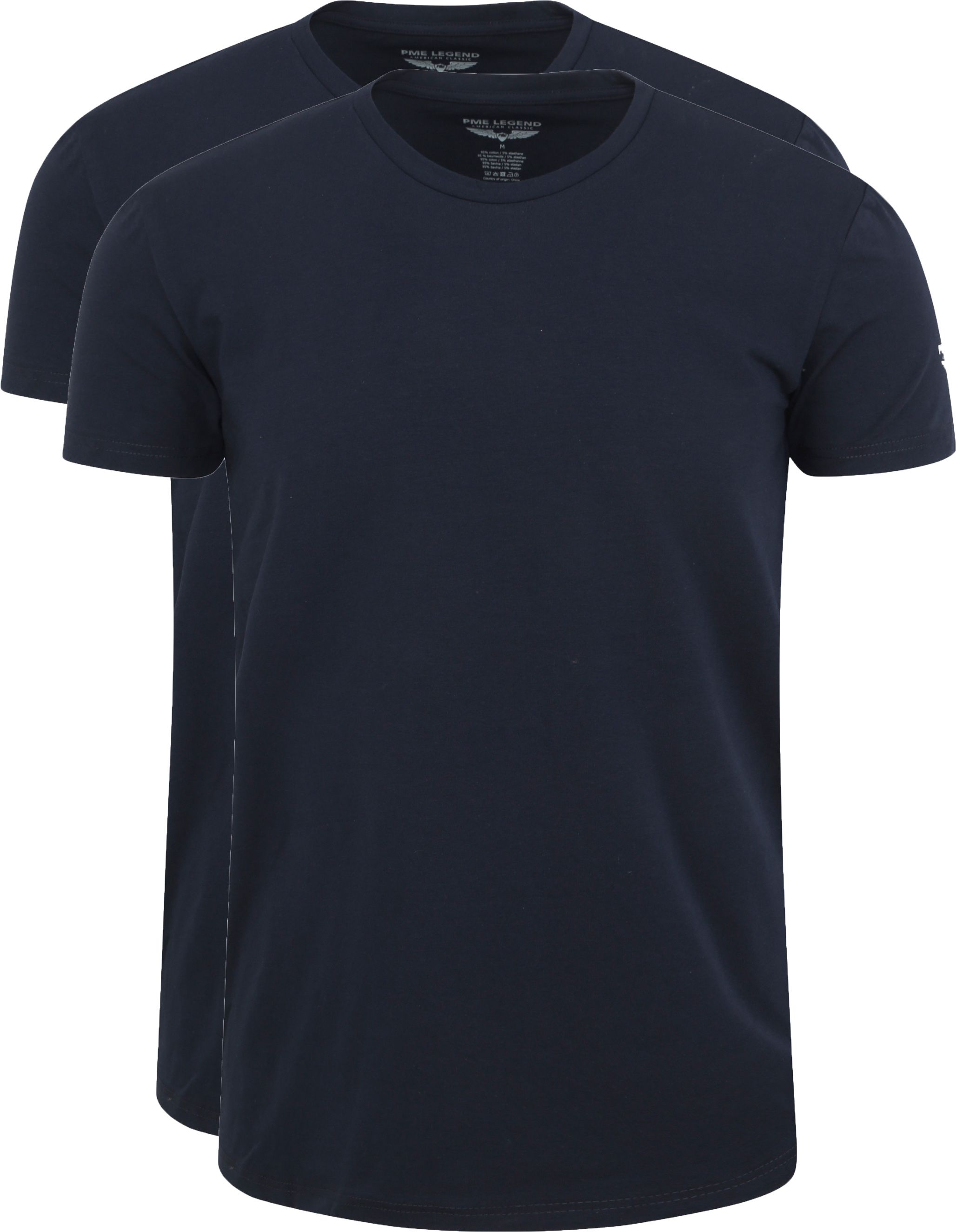 PME Legend T-shirt Blu PUW00220 2-pack