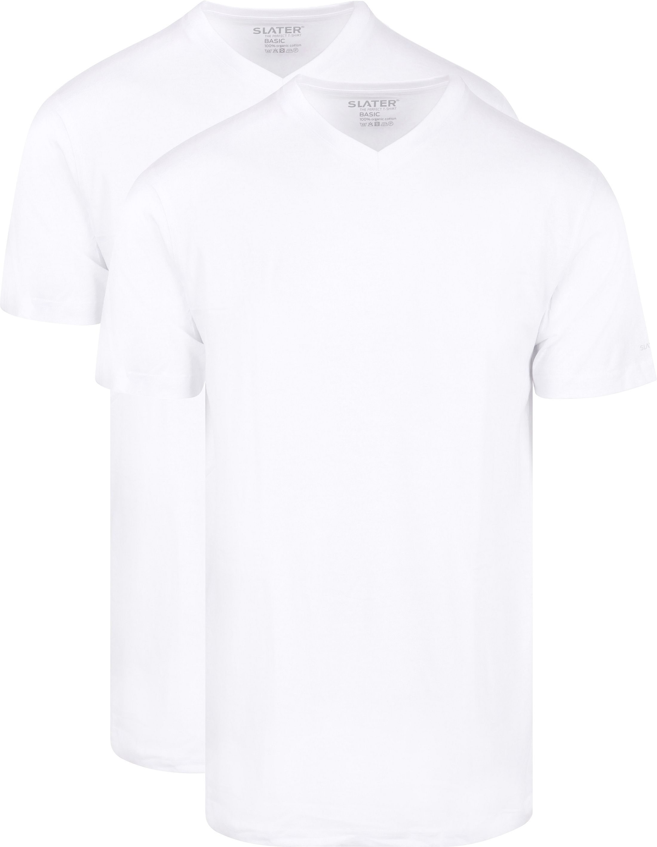 Slater T-shirt Biały 3500-100 2-pack