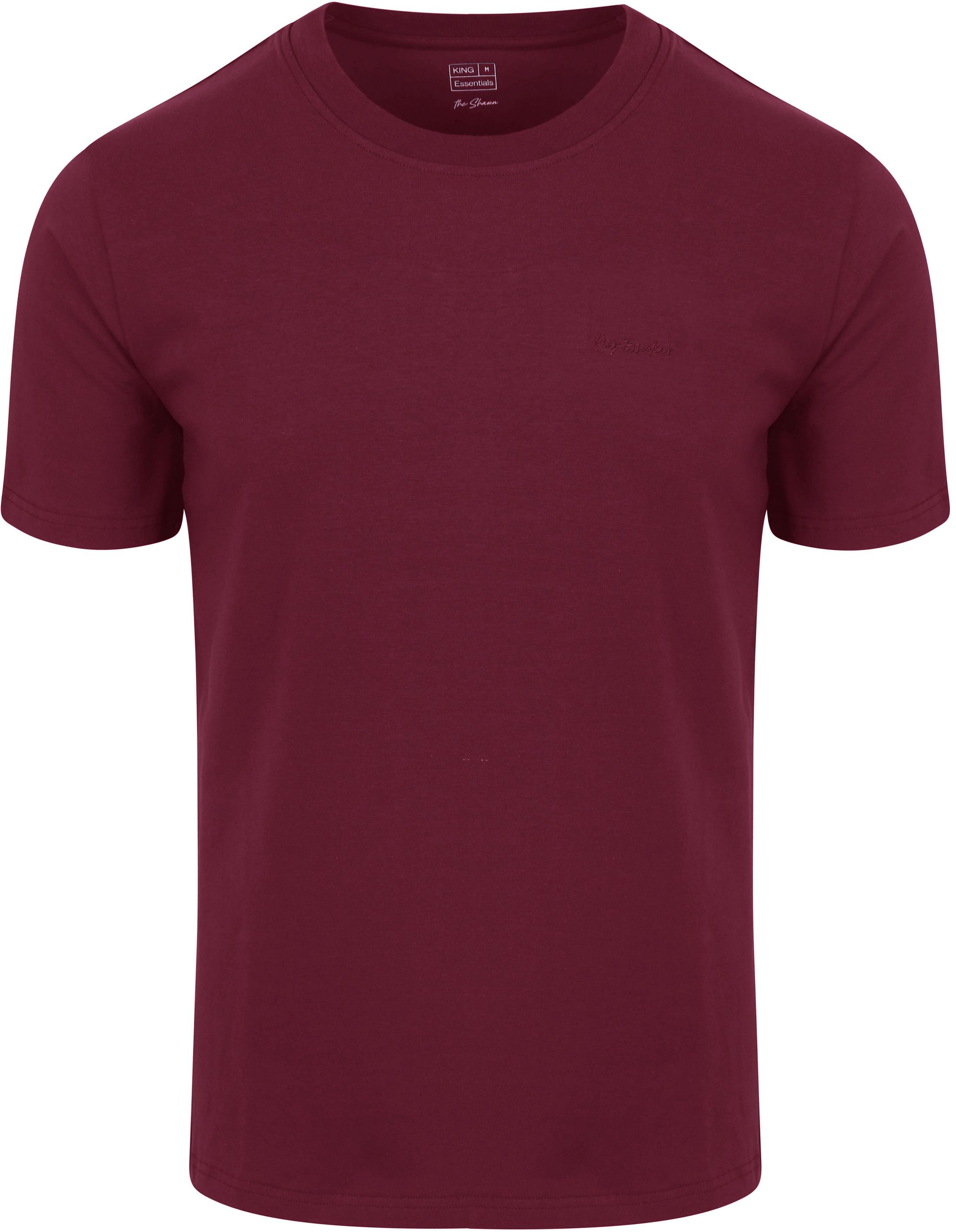 King Essentials The Shawn T-Shirt Burgundy KM111010002-P080T kopen | Suitable