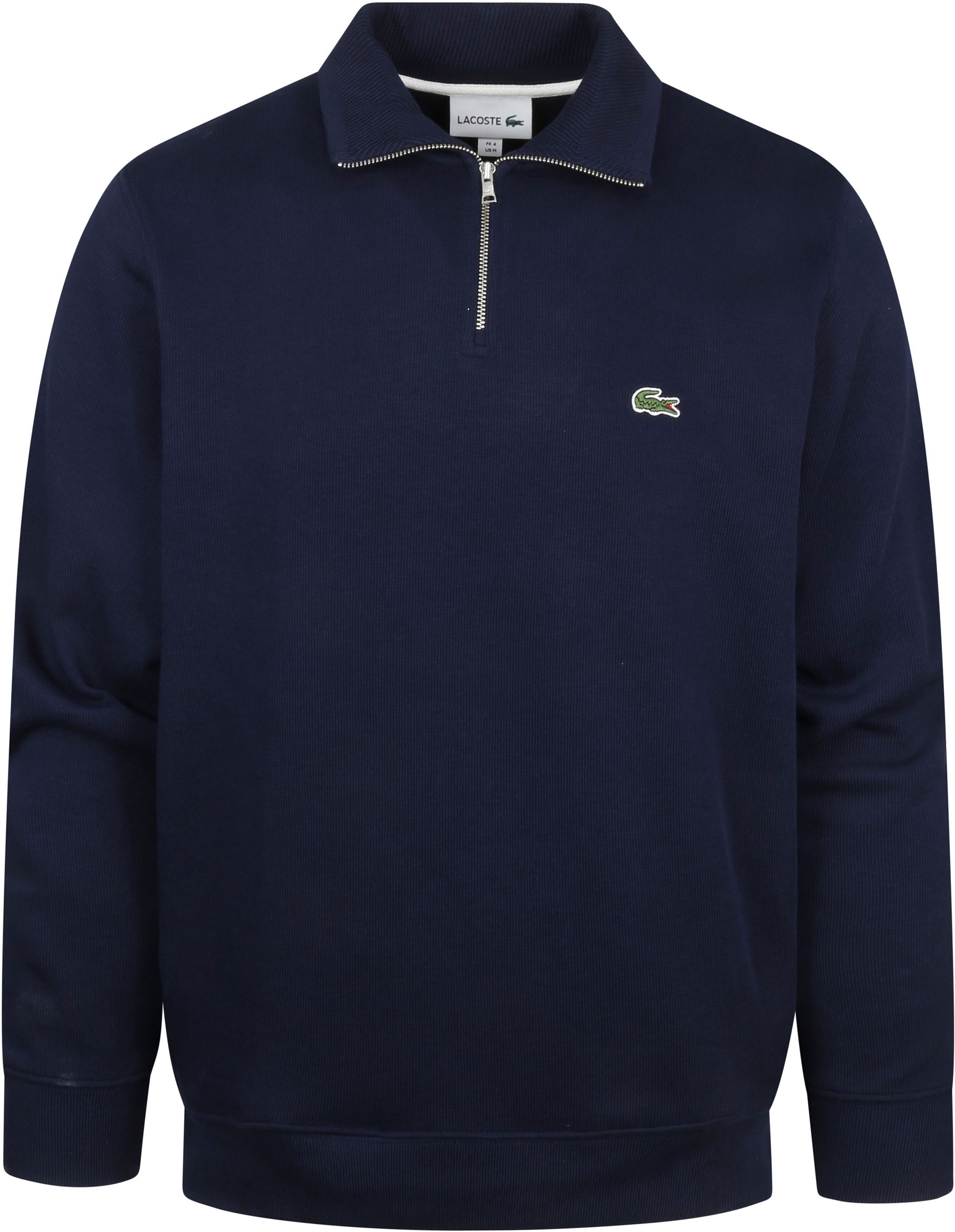 Lacoste Pullover Med Lynlås i Mørkeblå SH1927-166
