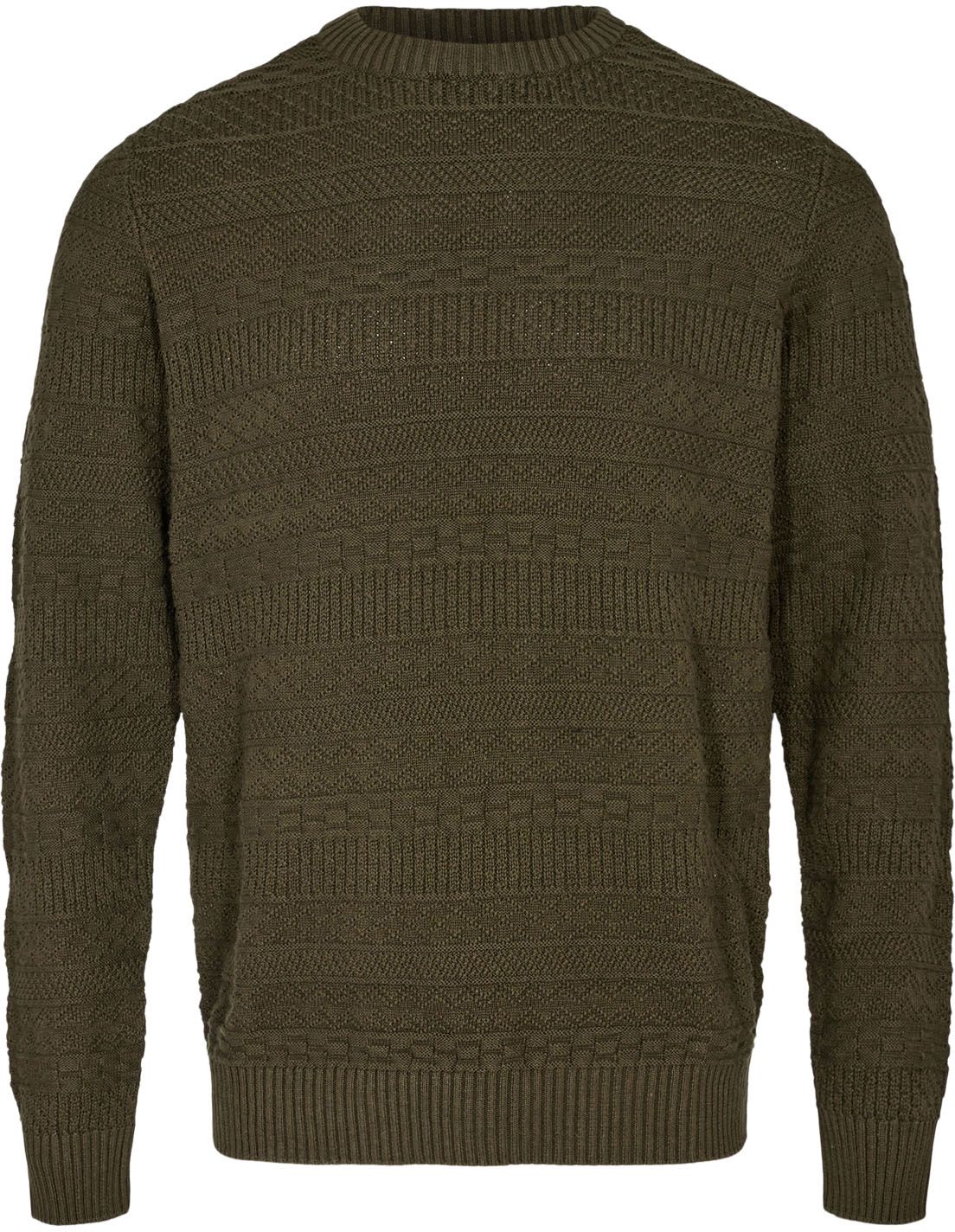 Anerkjendt Pullover Sune Jacquard Dunkelgrün 900356-4084 kaufen | Suitable