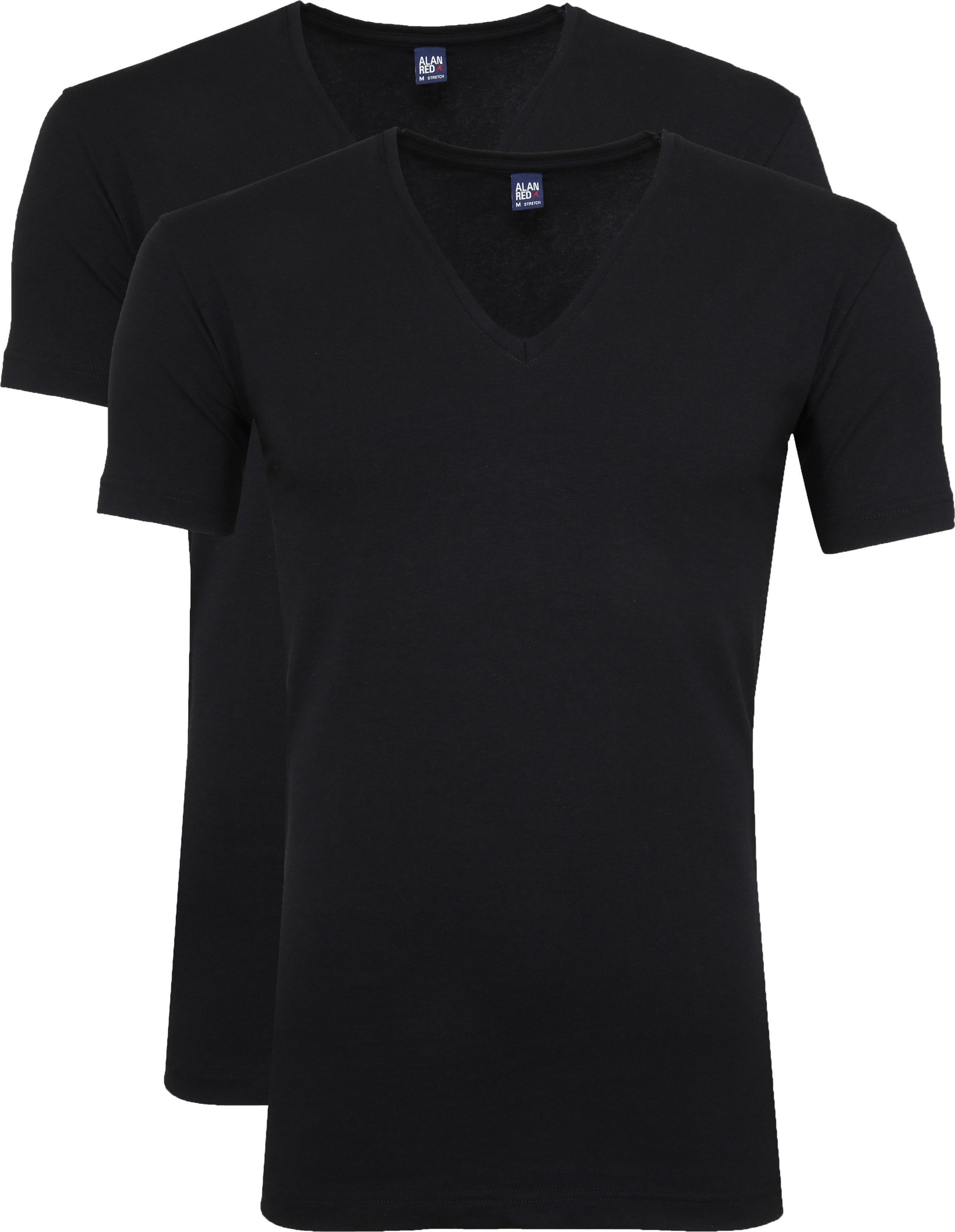 Alan Red T-shirt Czarny 5601/2P/99 NOV T-shirt Black 2-pack