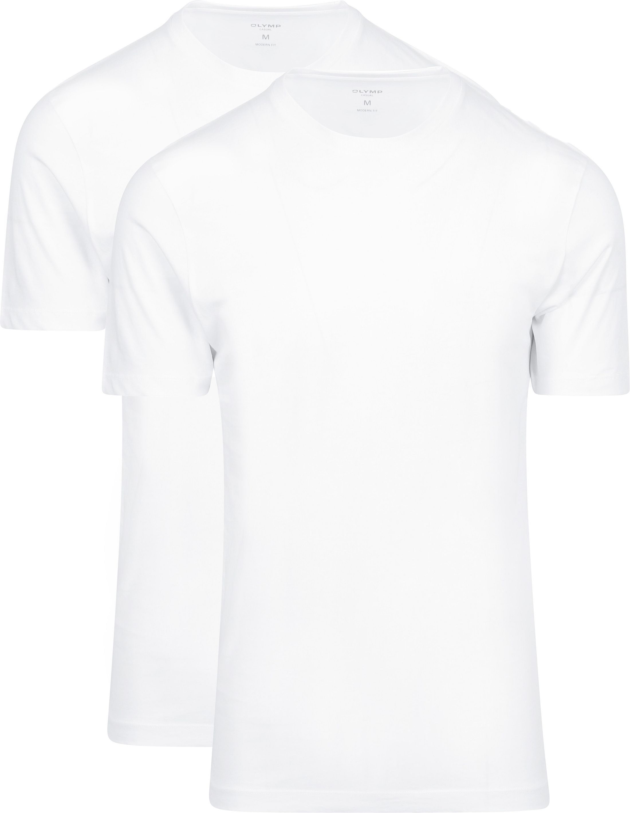 OLYMP T-shirt Biały 070012-00 2-pack