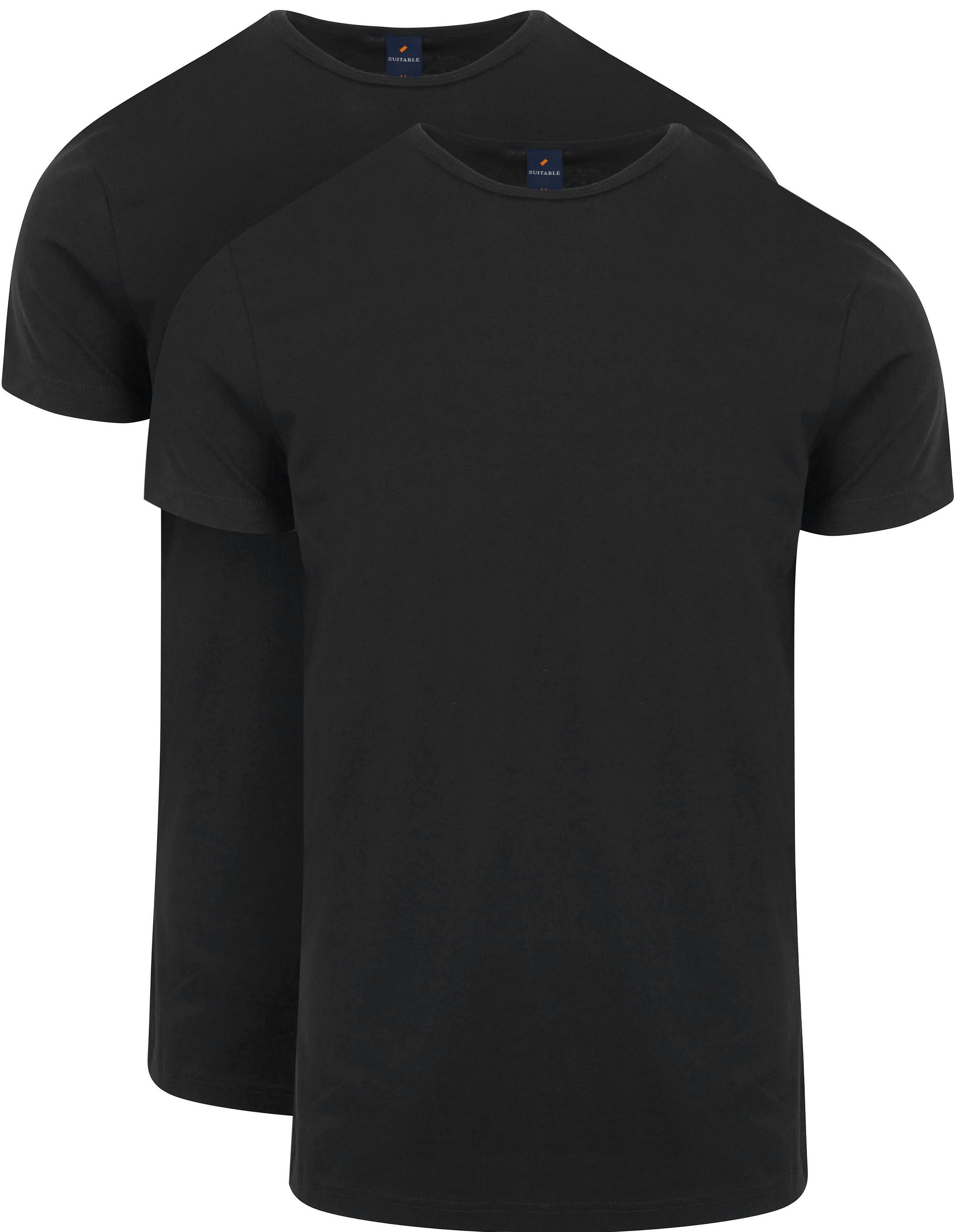 Suitable T-shirt Nero 100-2 O Black Ota 2-pack
