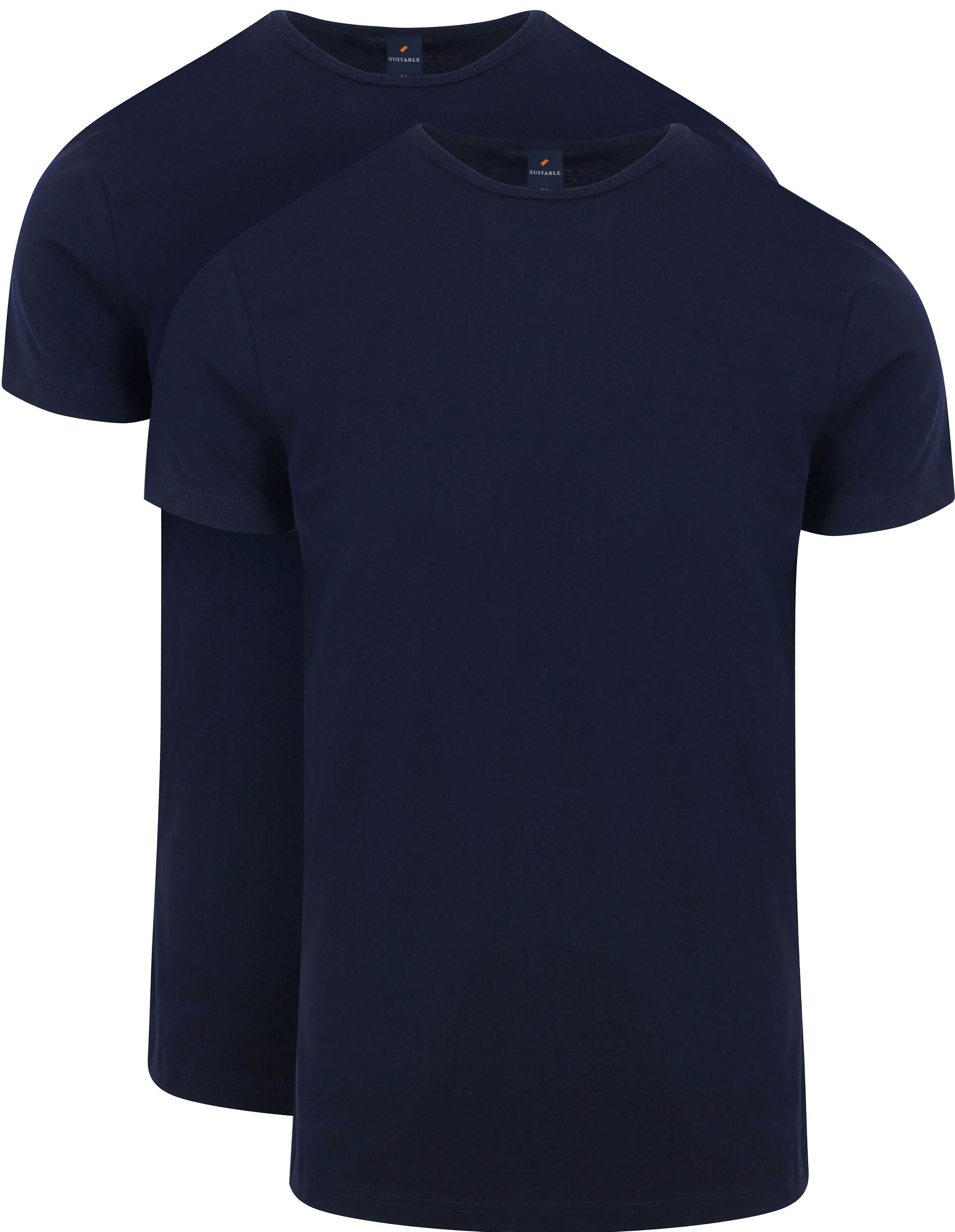 Suitable T-shirt Niebieski 100-2 O Navy Ota 2-pack