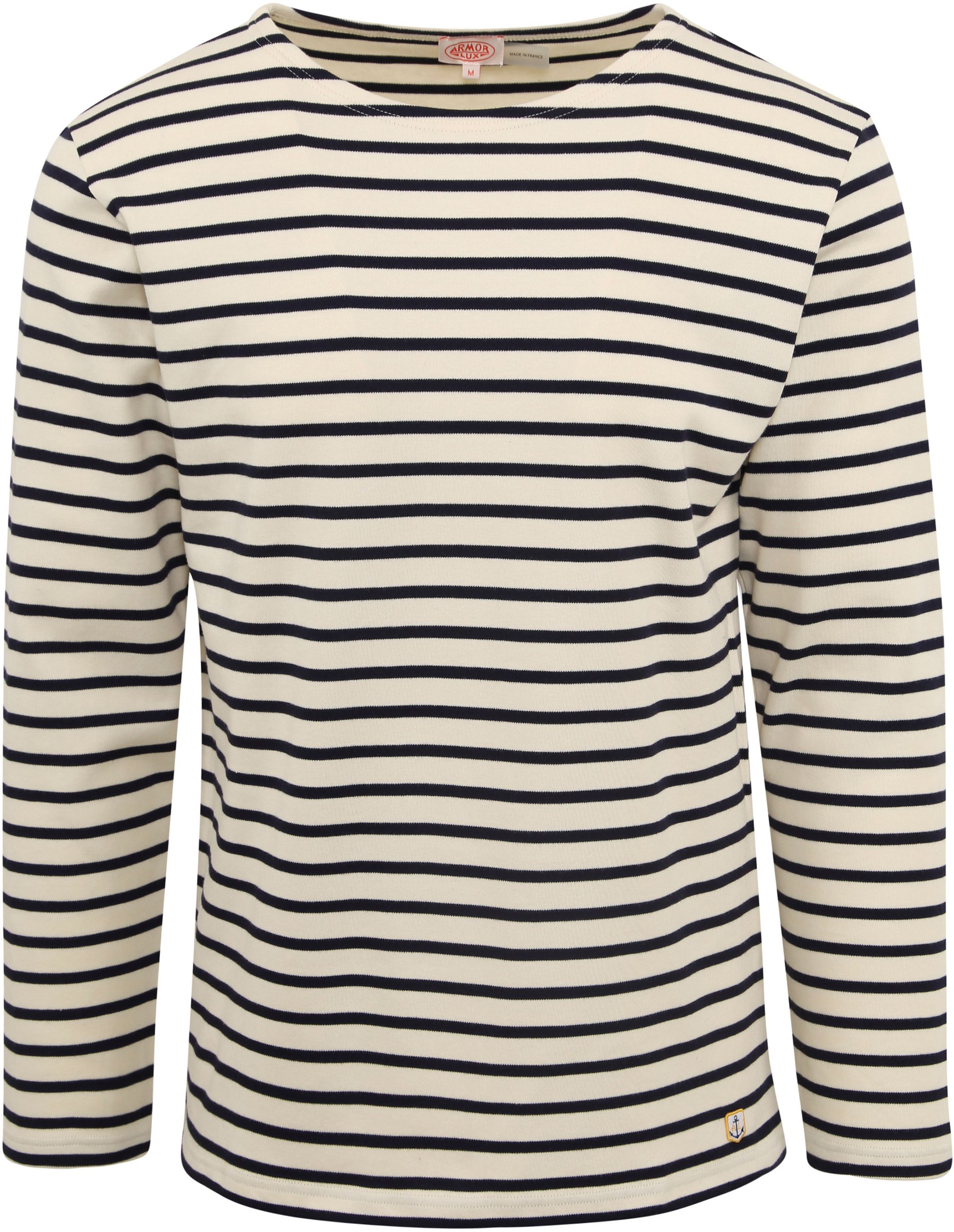 Armor-Lux Trøje Striber Sort Natur 52297-395