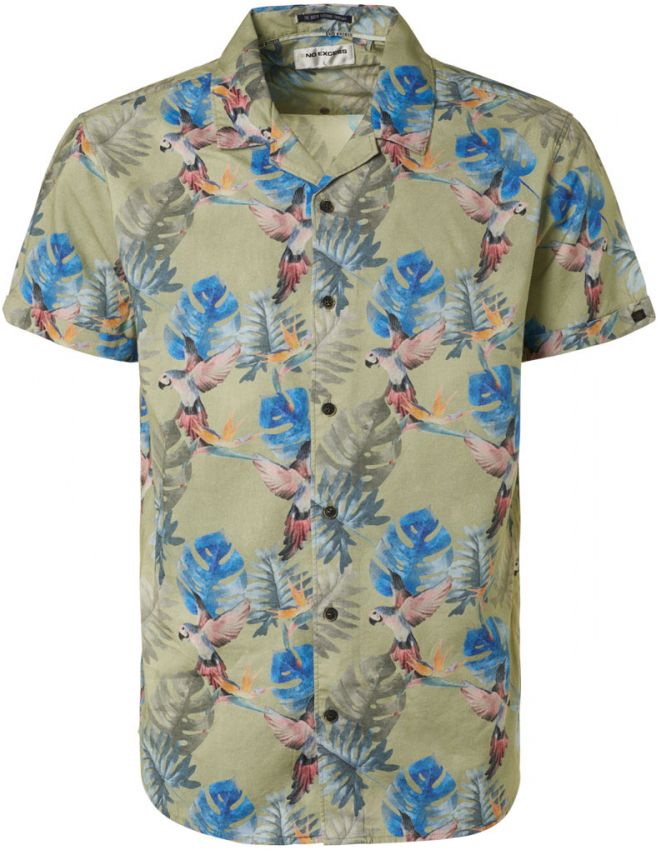 No Excess Short Sleeve Hemd Print Groen 20440430-049 kopen | Suitable