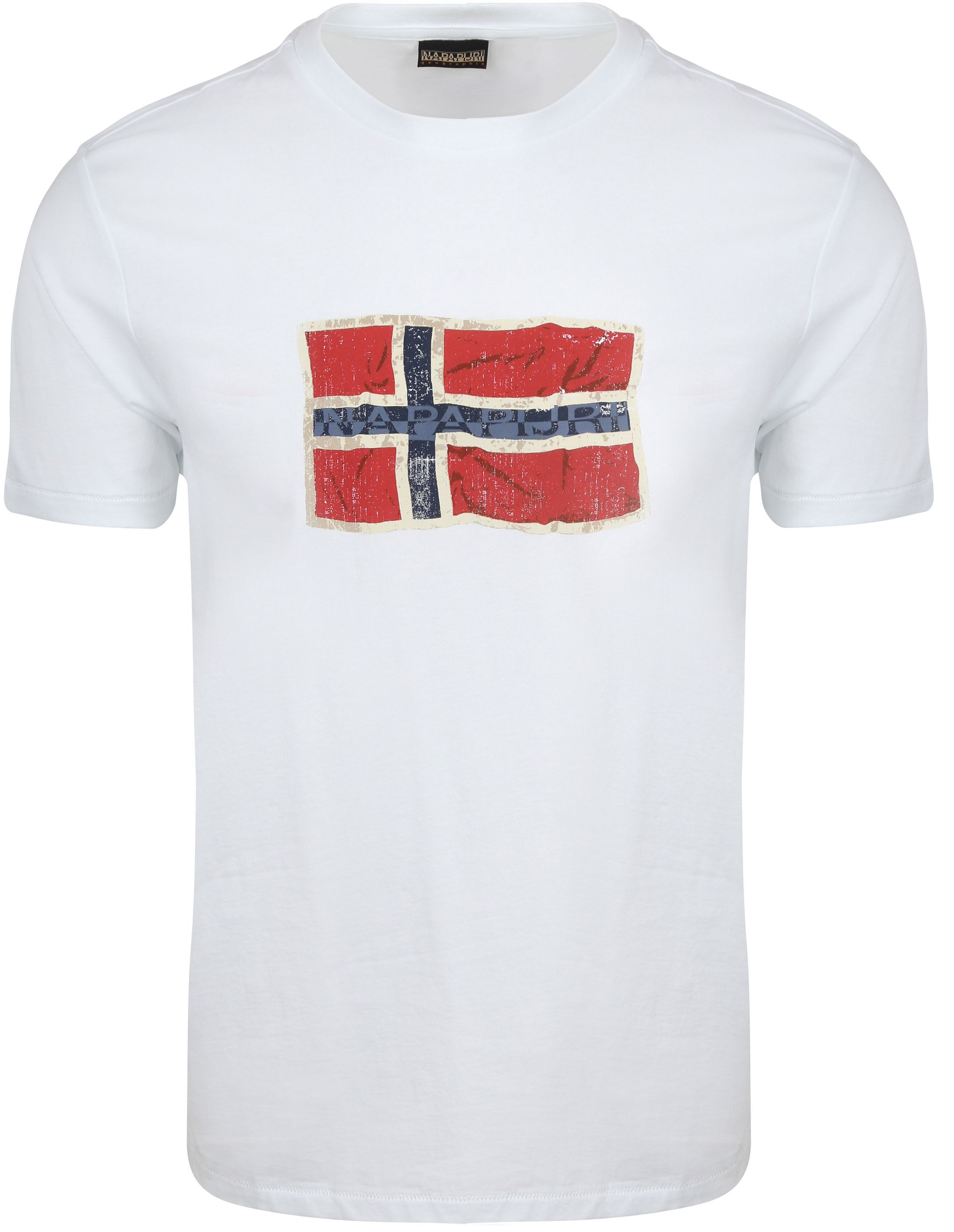 Napapijri T-shirt Biały NP0A4FZBFX11 