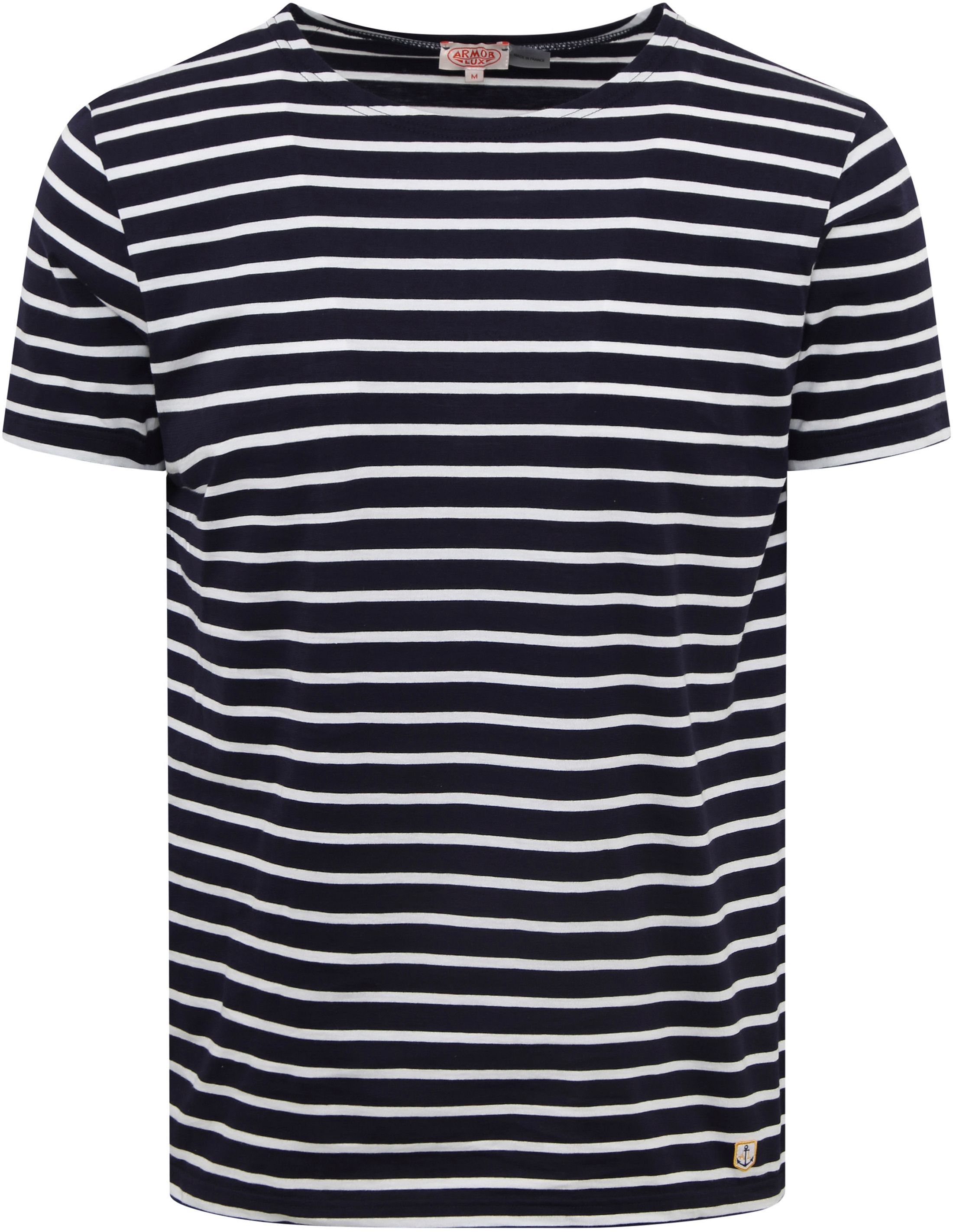 Køb Armor-Lux T-shirt Stribet Marineblå 53842-600 | Suitable