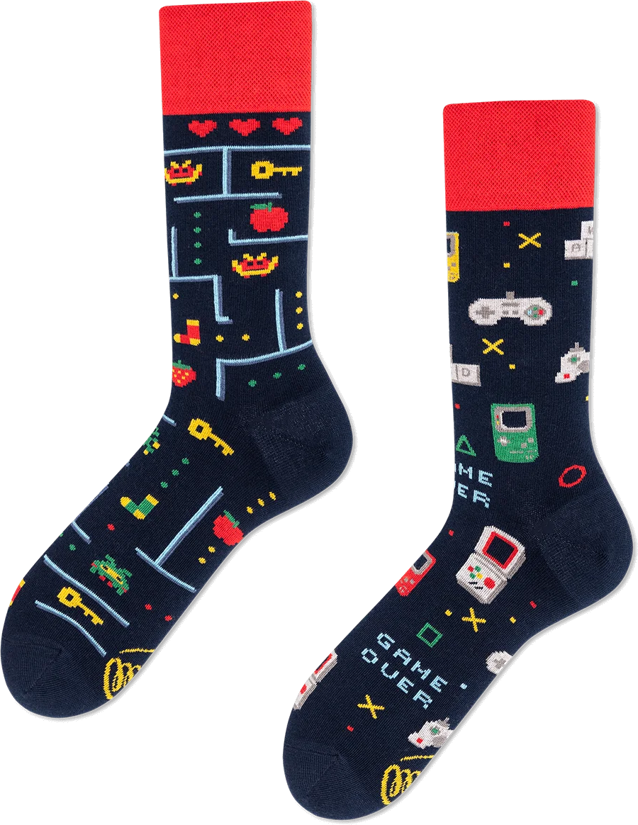 Many Mornings calcetines Multicolor R98-Game Over 