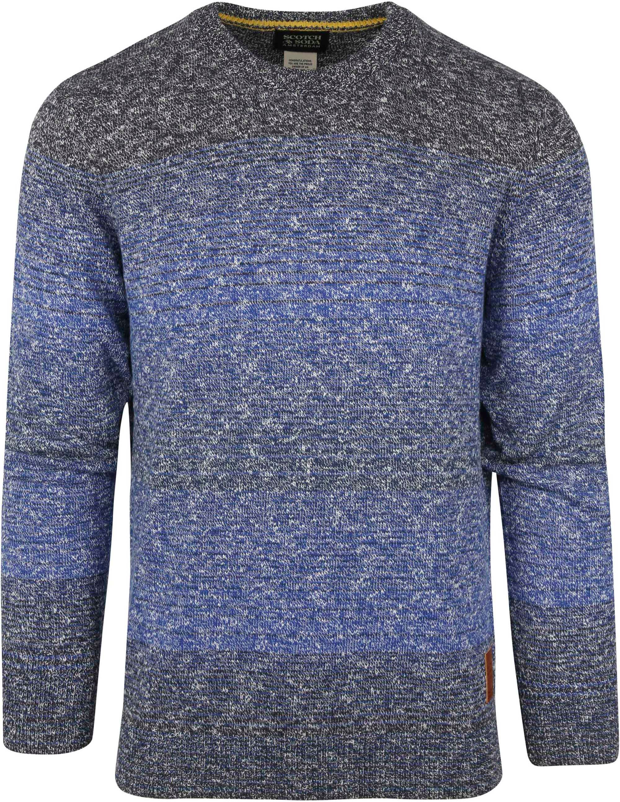 Scotch and Soda Pullover i Mörkblå Melange 169250