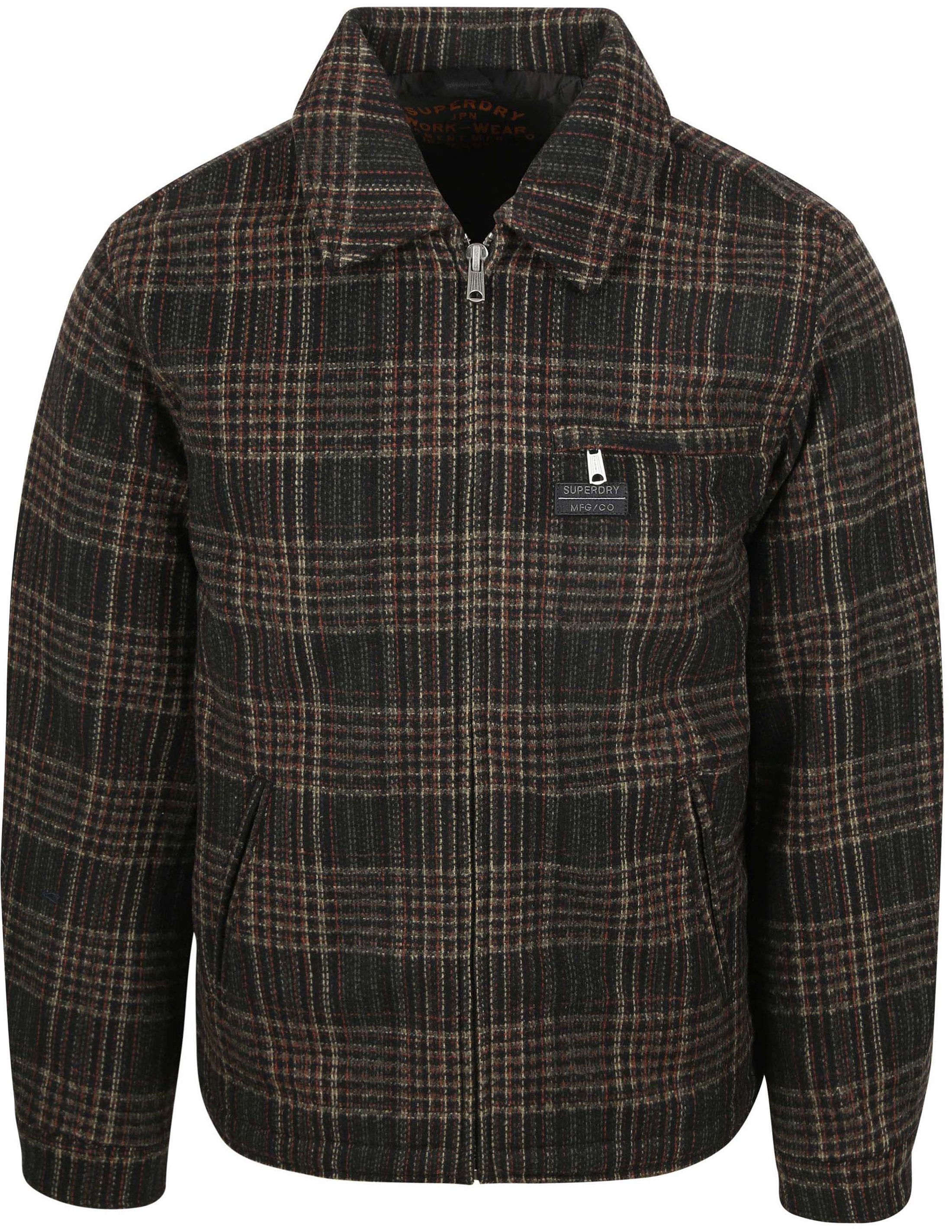 Superdry Hemdjacke Karomuster Braun M5012203A-H1M kaufen | Suitable