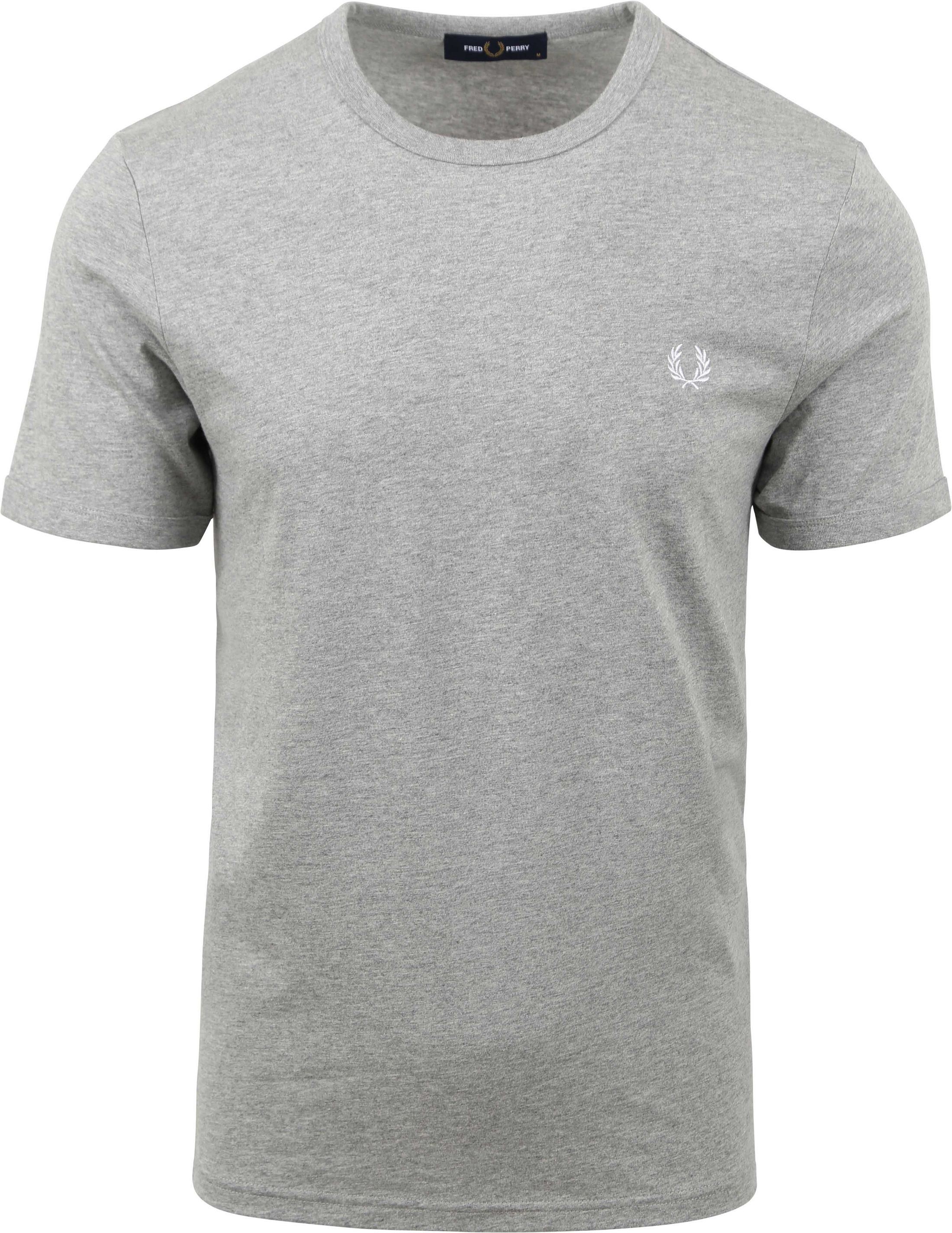 Fred Perry T-skjorte Ringer M3519 Lysegrå M3519-R49