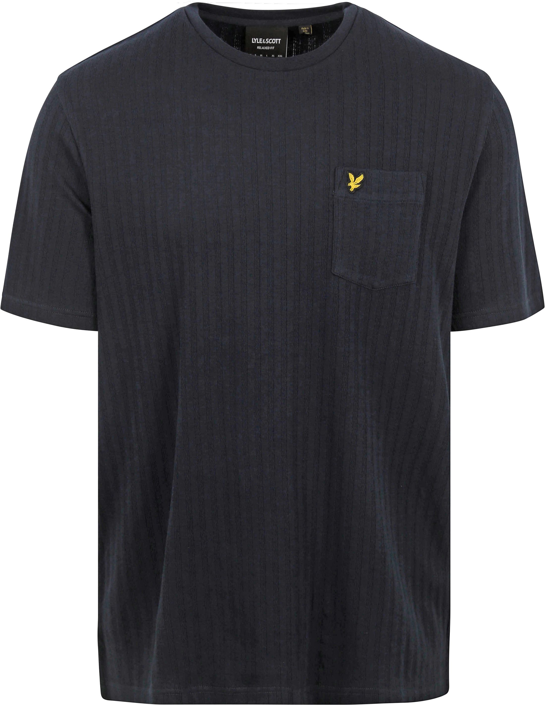 Lyle & Scott Strikket T-skjorte Marineblå TS2016V-Z271 kjøp | Suitable