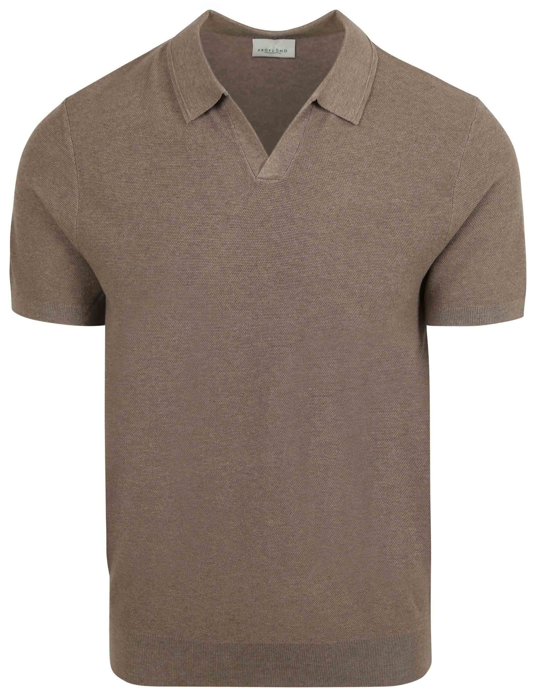 Profuomo Polo Brązowy PPXD10009E-H3 