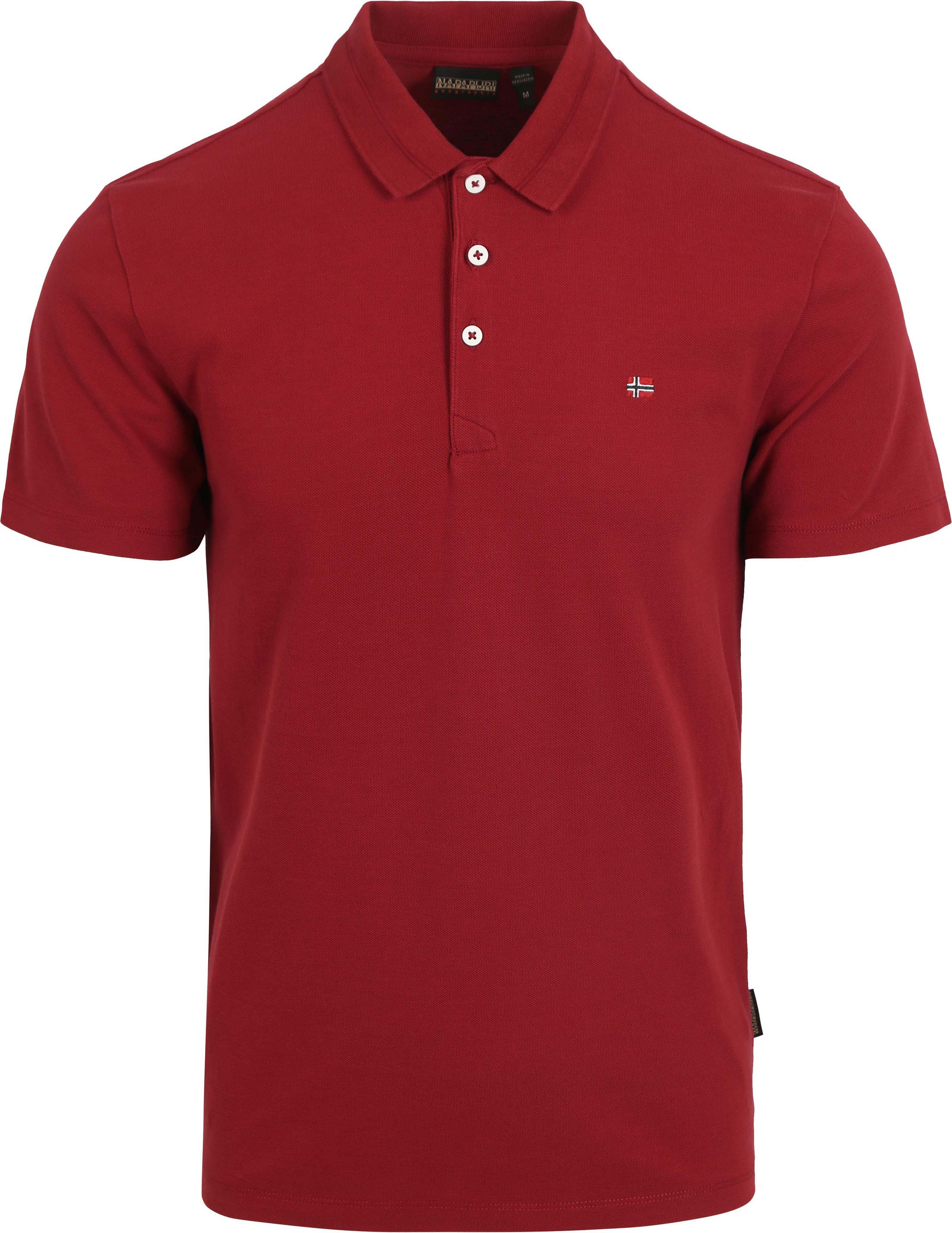 Napapijri Polo Czerwony NP0A4H8BR1E1 