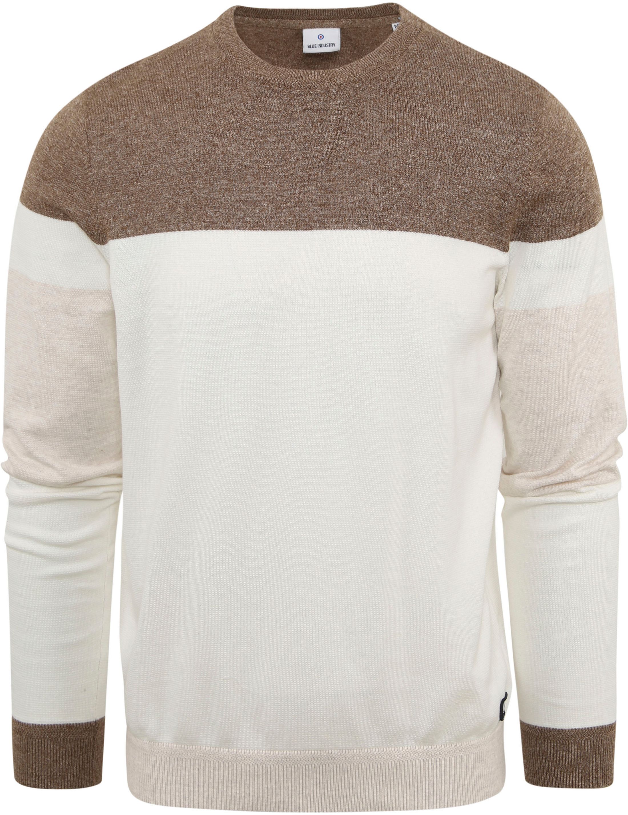 Blue Industry Pullover Stribe Brun KBIS23-M9 khaki