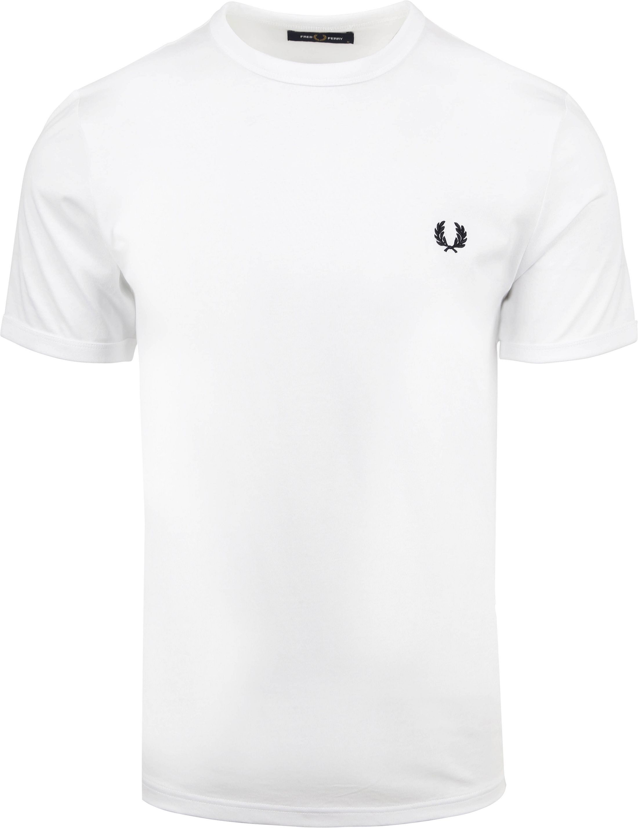 Fred Perry Ringer T-Shirt Vit M3519-100 Ringer