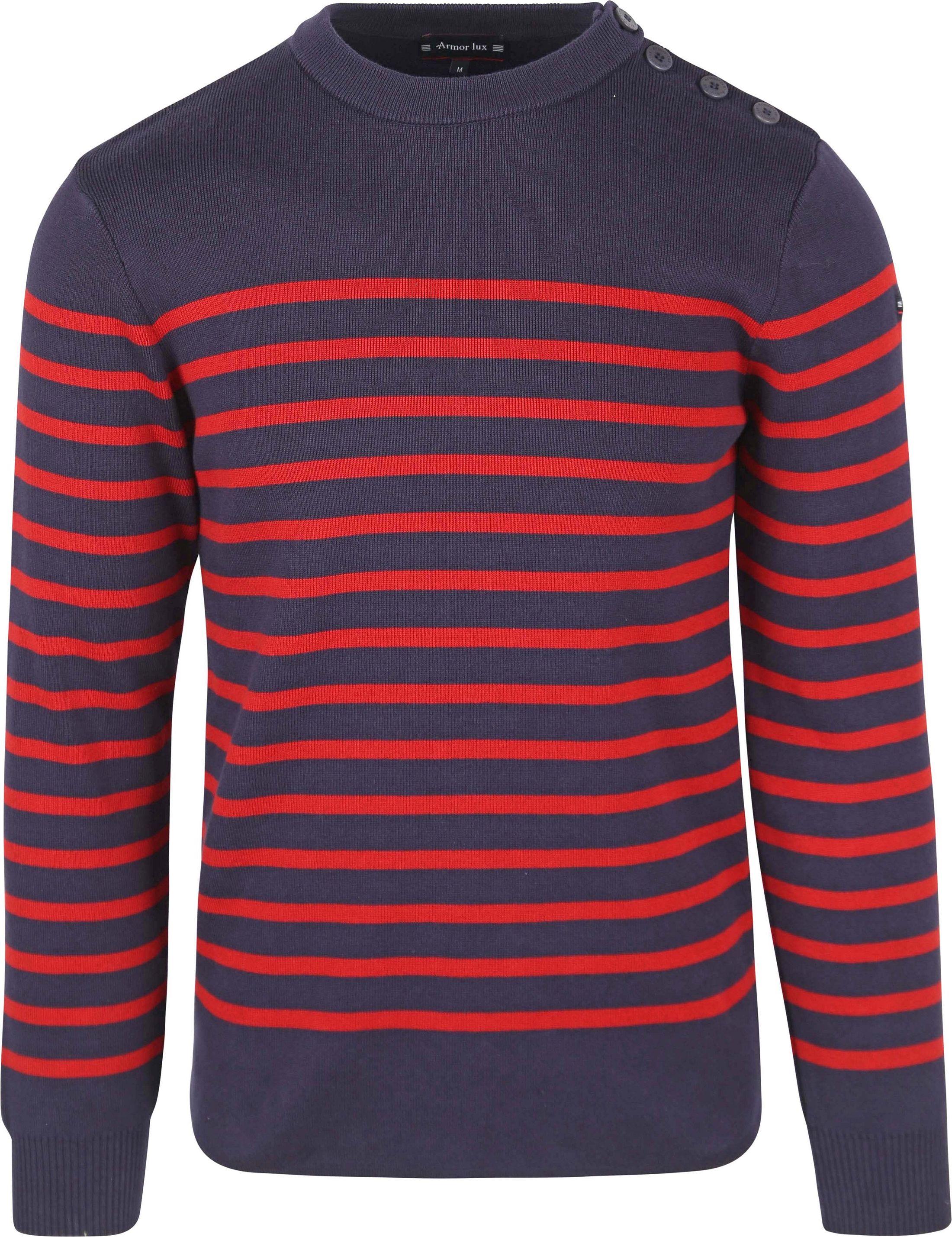 Armor-lux Sweter Niebieski 76496-I78 