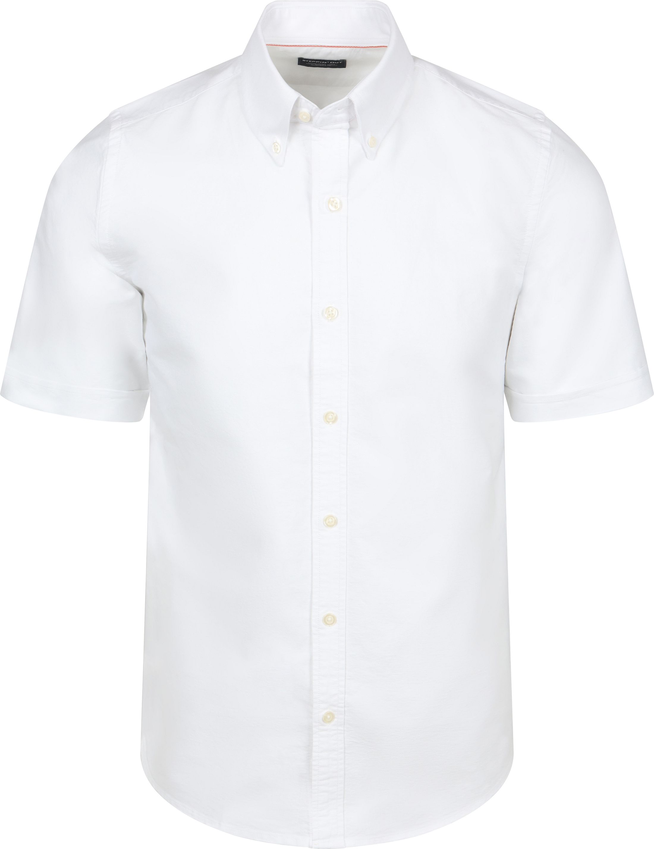 Steppin' Out Short Sleeve Hemd Oxford Yale Wit SH-SS-OXF-STEP-YALE-26.01 kopen | Suitable